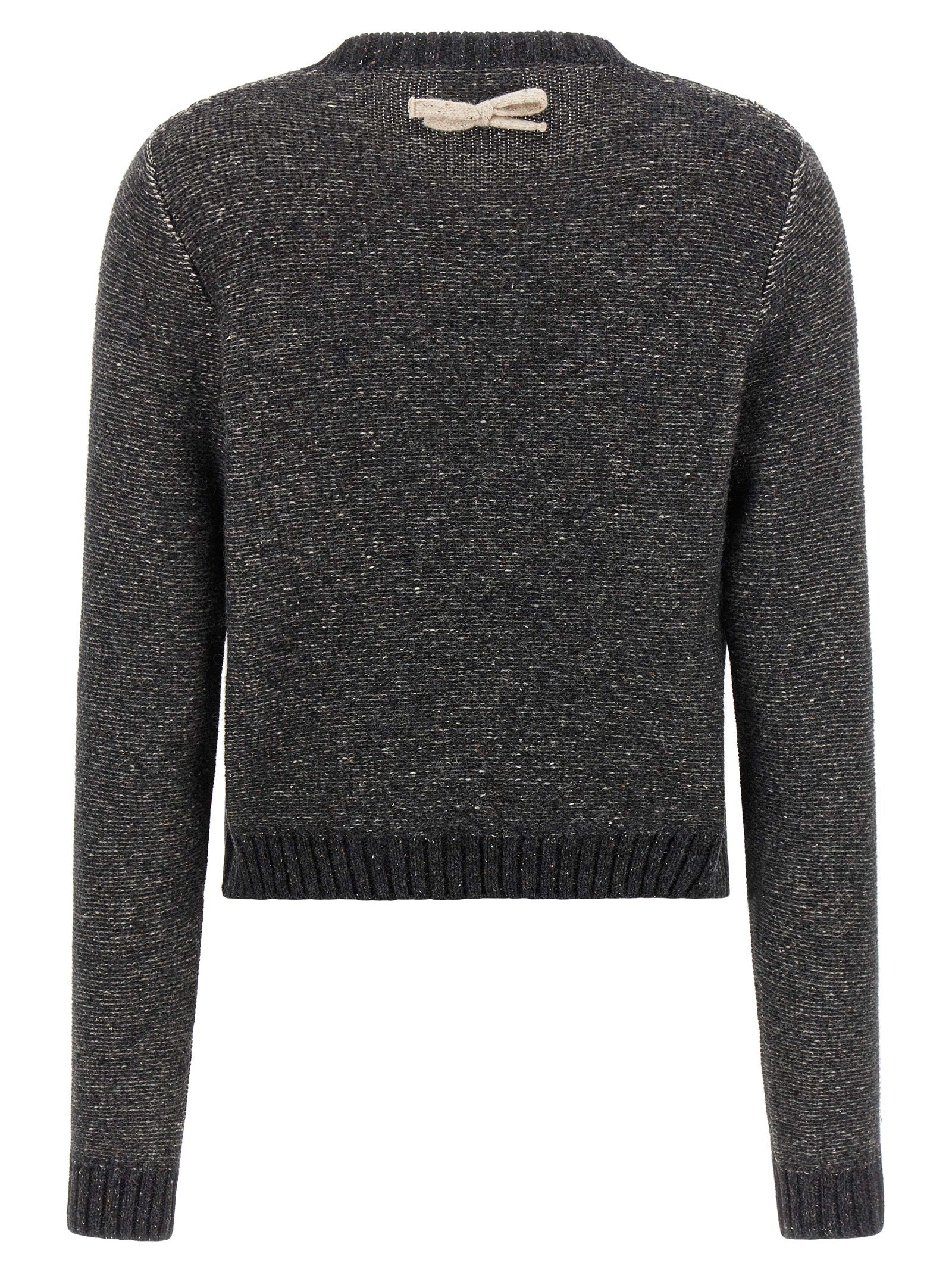 Moschino Gray Wool Women's Cardigan