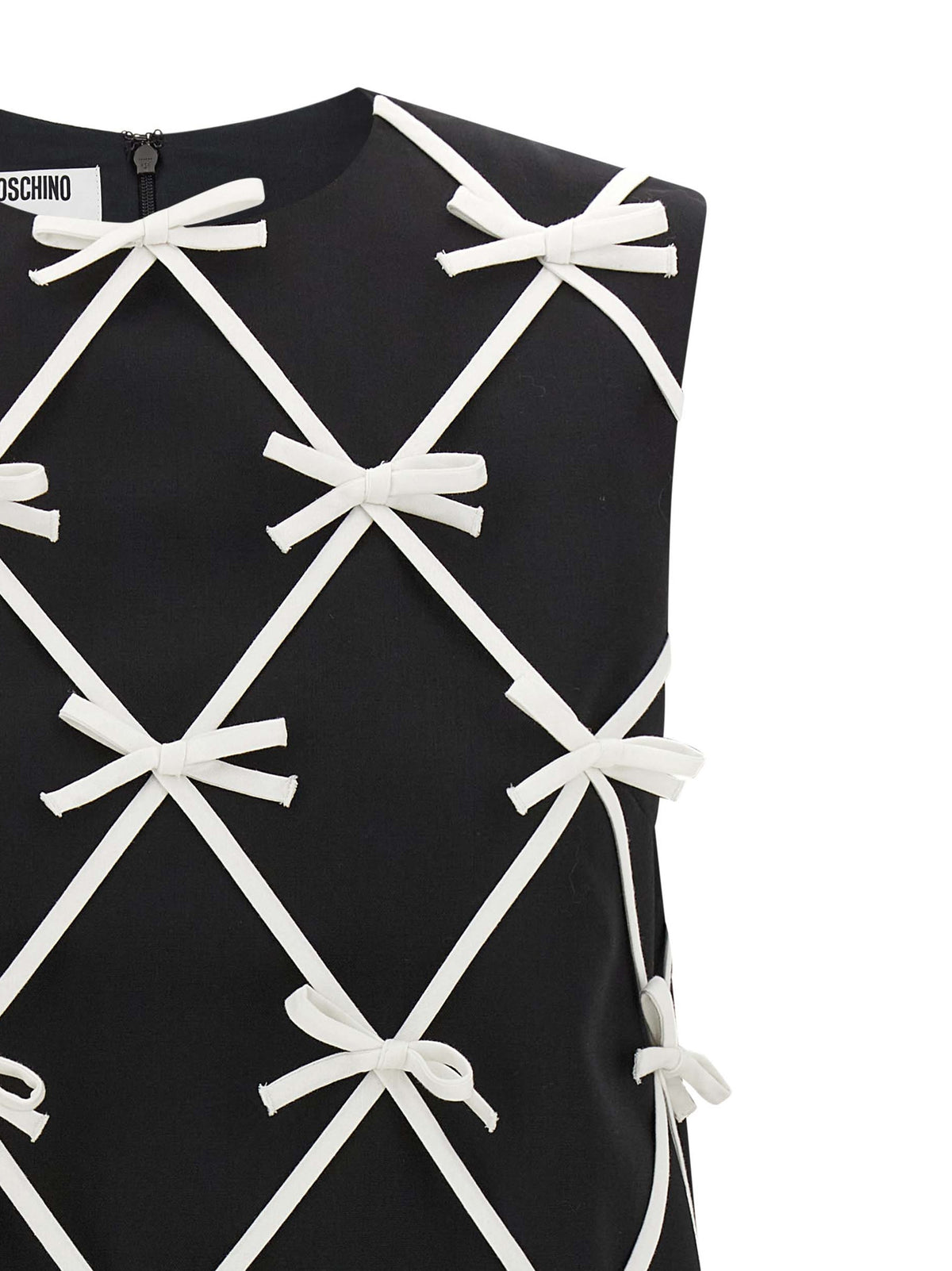 Moschino Bicolor Virgin Wool Short Women's Dress