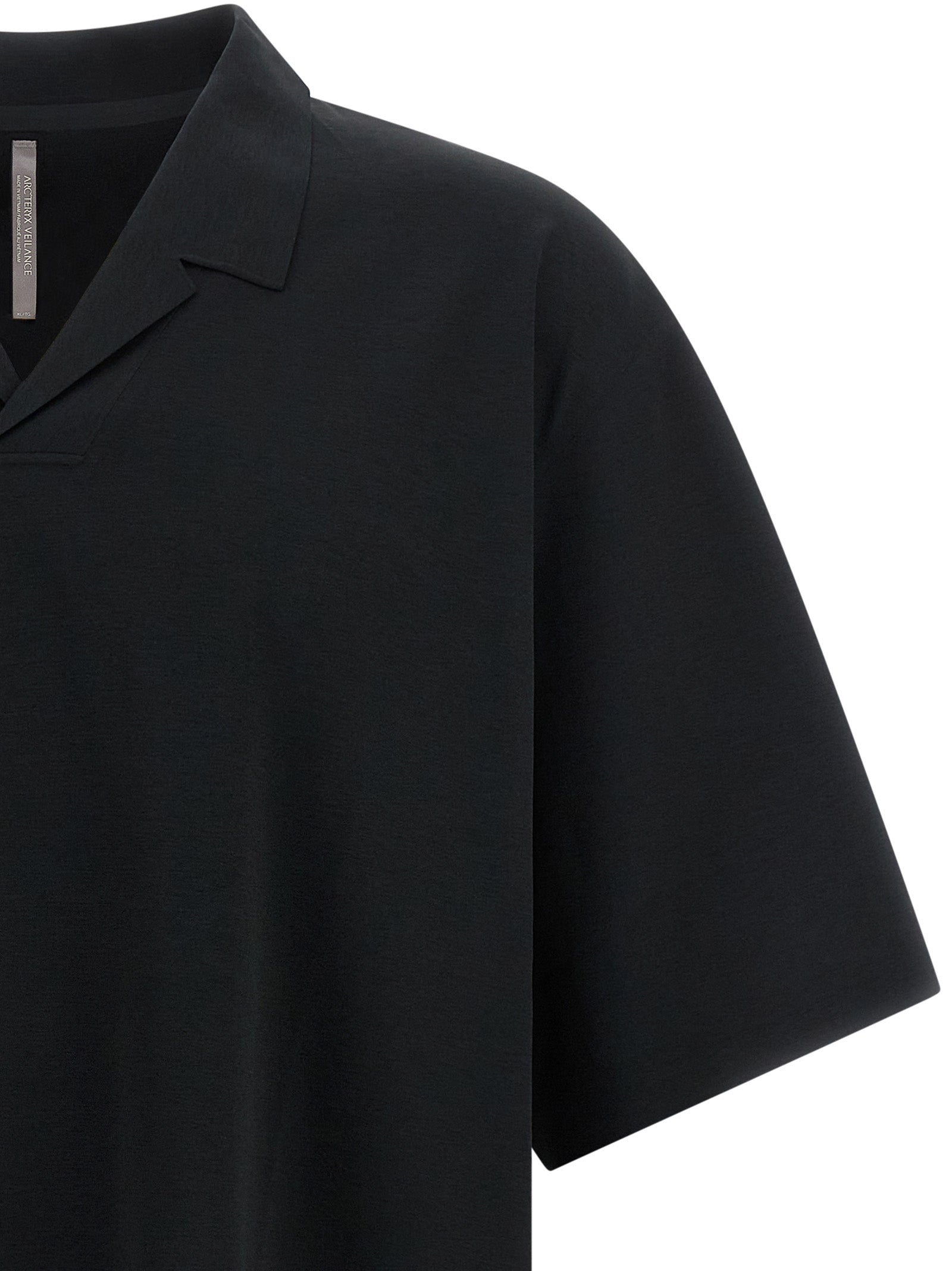 Arc'teryx Veilance Black Polyester Polo Men's Shirt