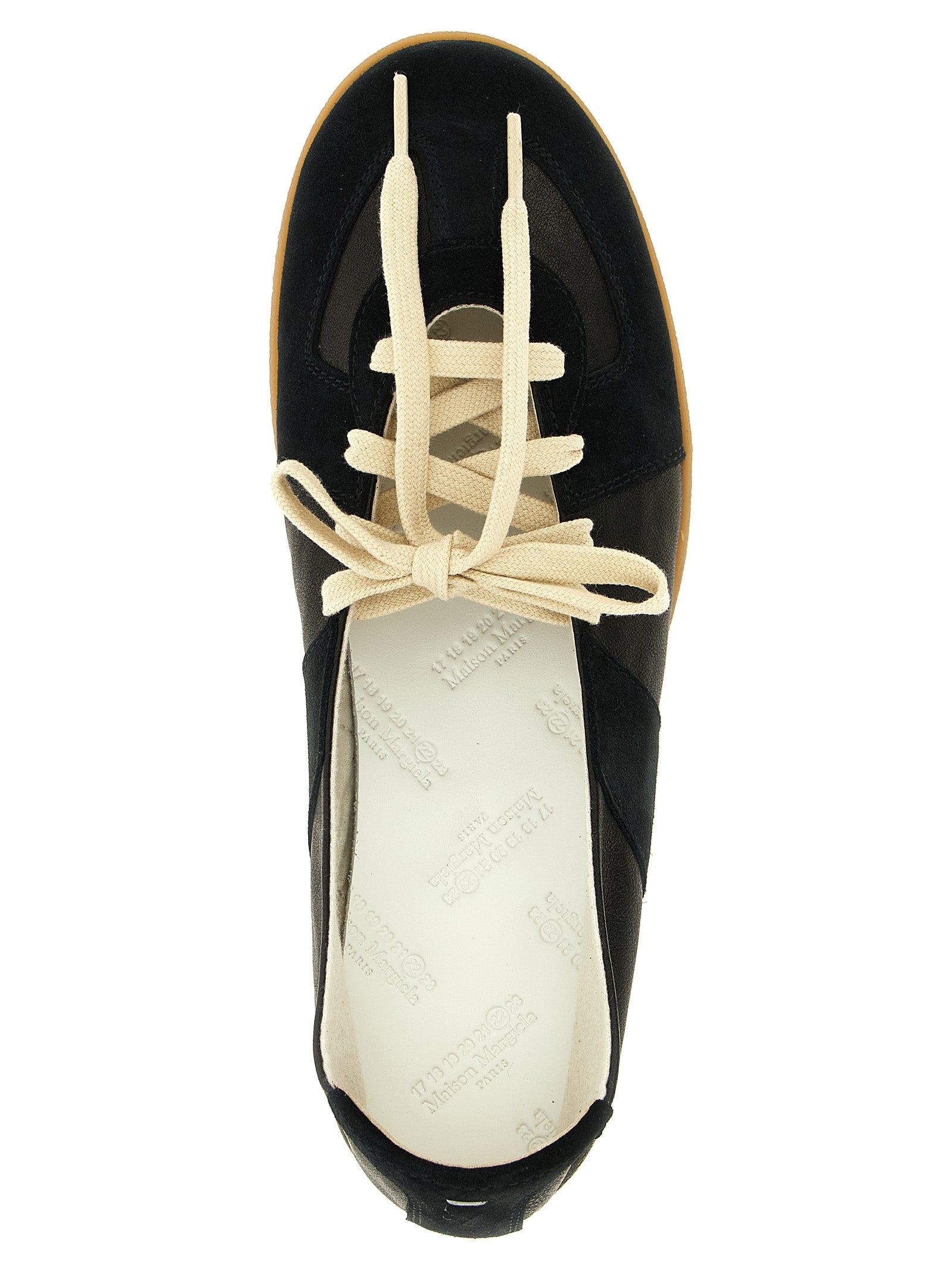 Maison Margiela Black Lamb Leather Ballet Women's Flats