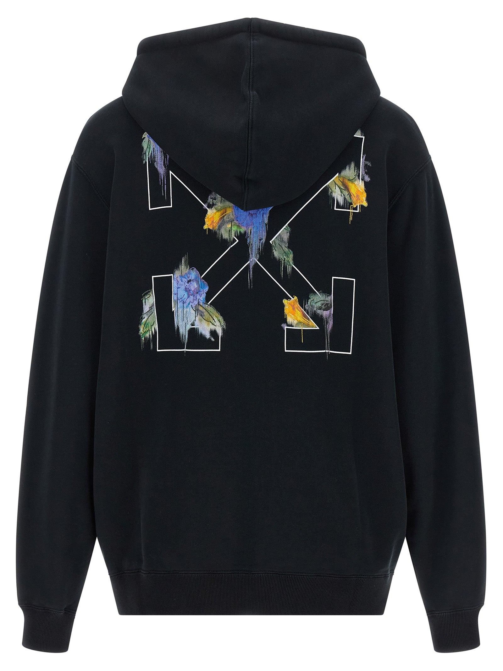 Off-White Black Cotton Women's Sweatshirt