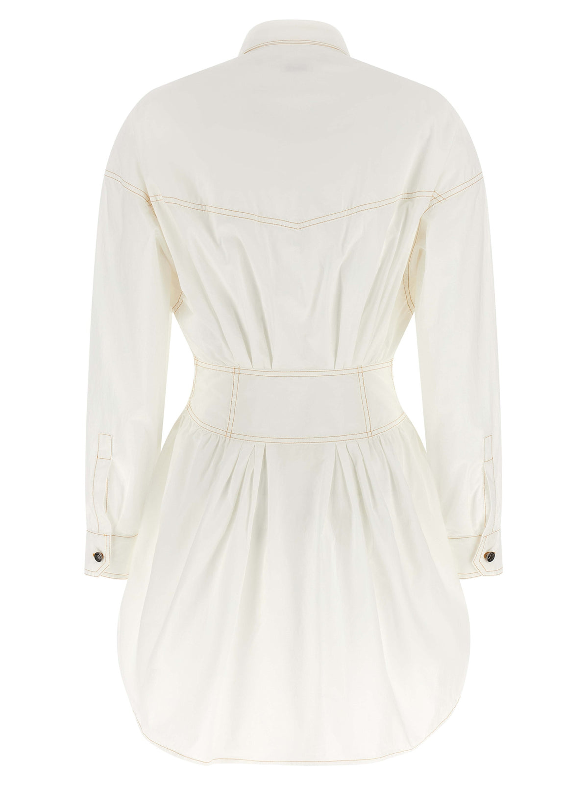 Versace White Cotton Short Women's Dress