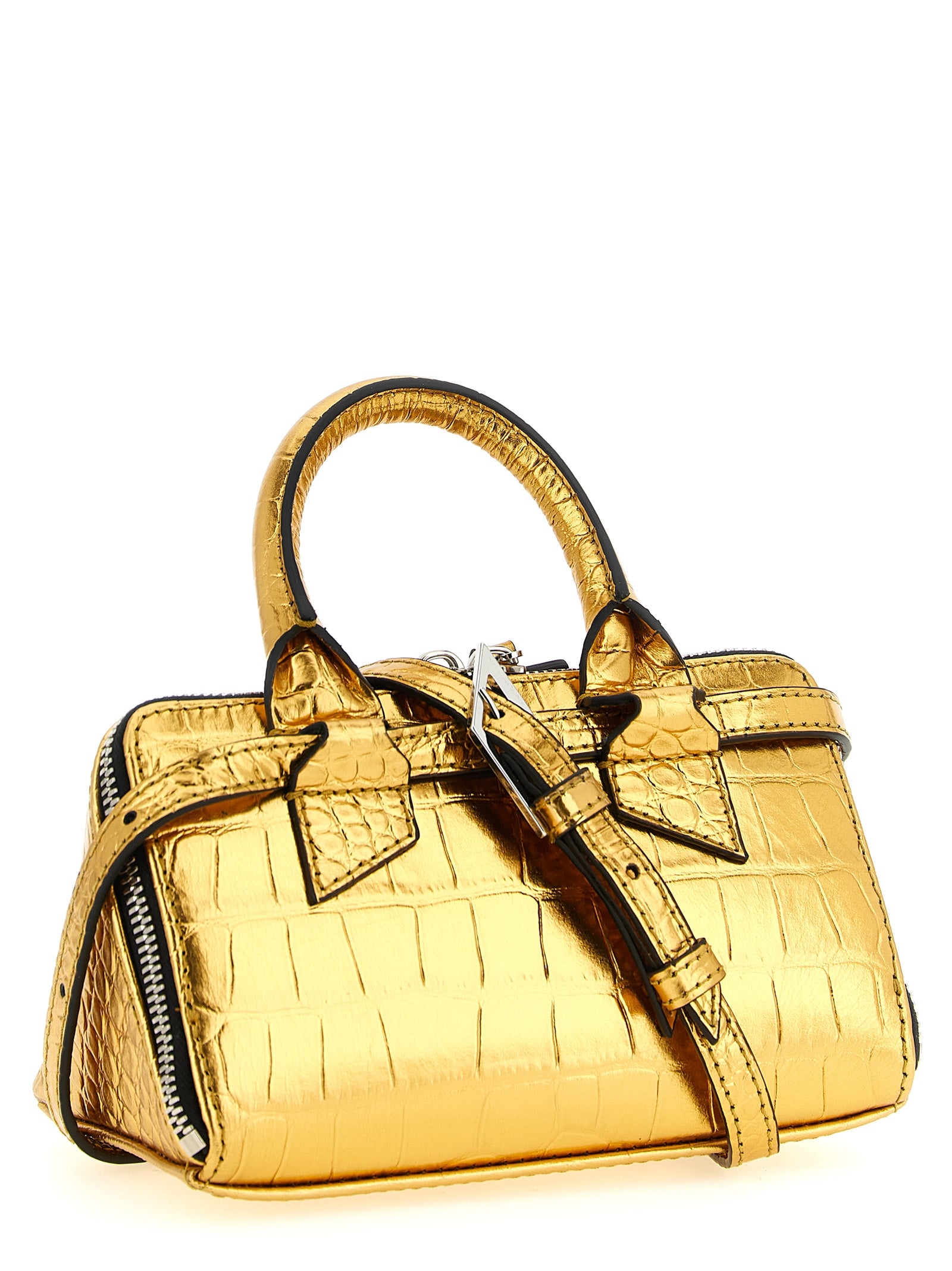 The Attico Gold Bovine Leather Women's Handbag