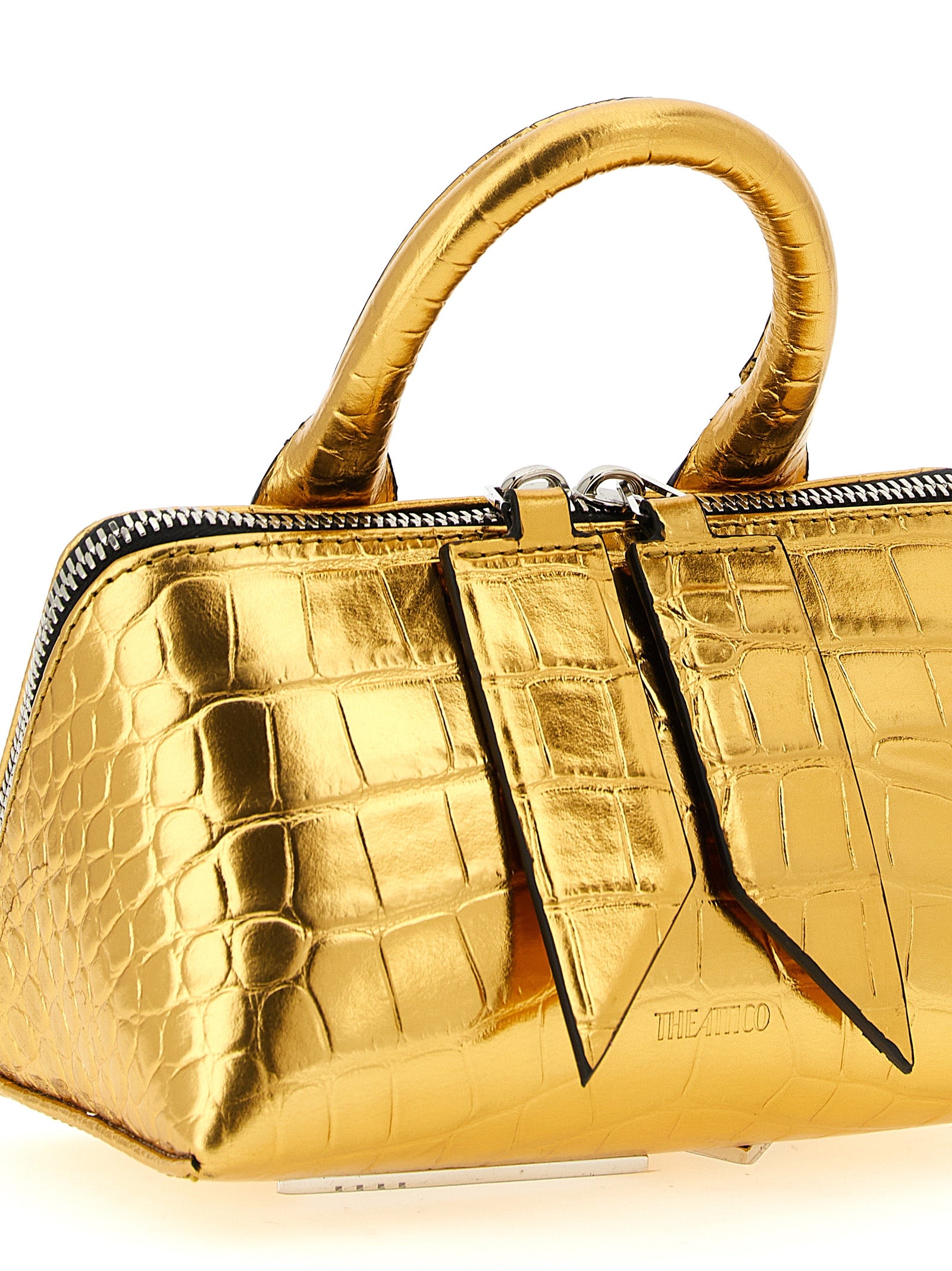 The Attico Gold Bovine Leather Women's Handbag