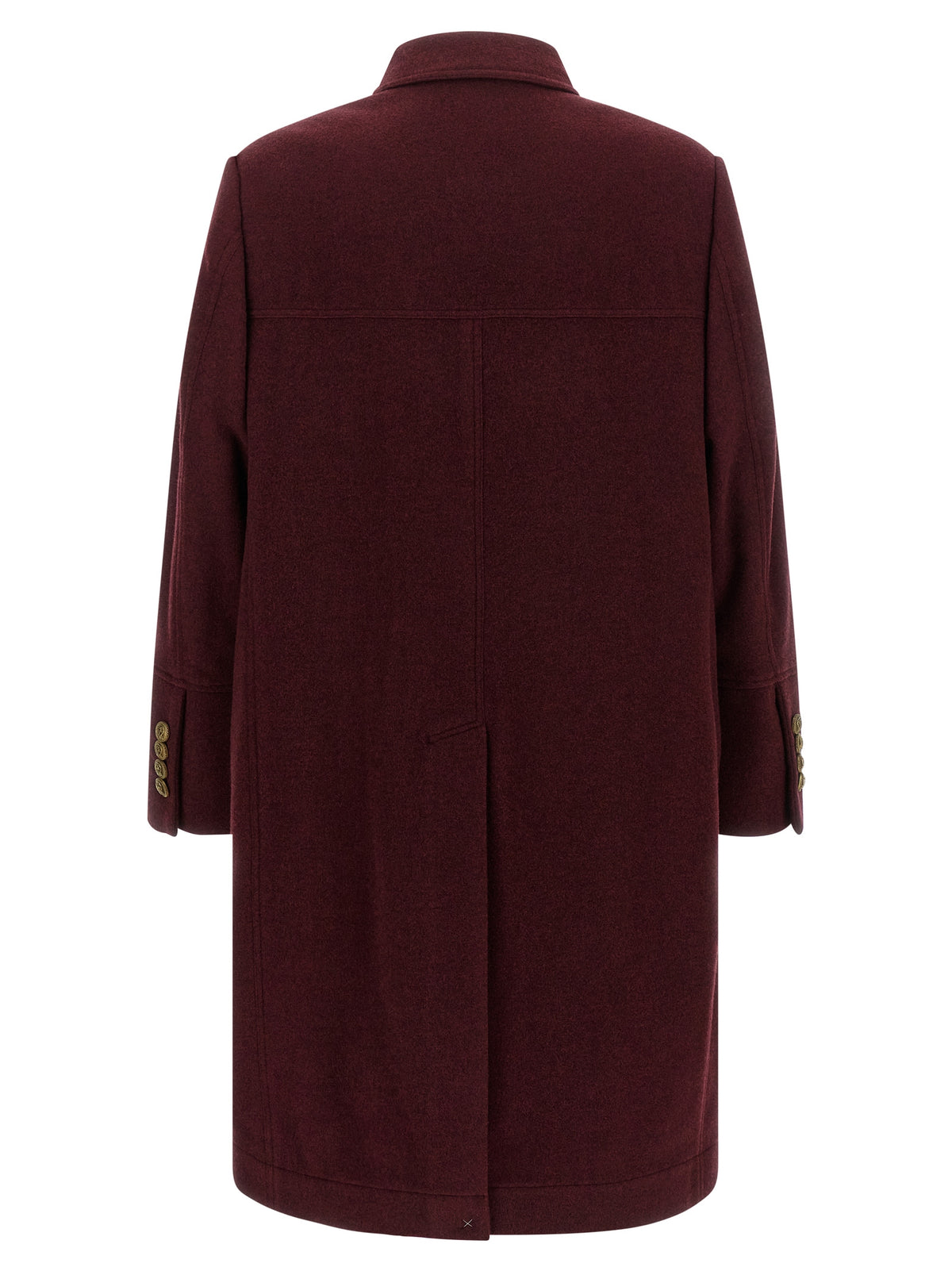 Brunello Cucinelli Bordeaux Cashmere Men's Coat