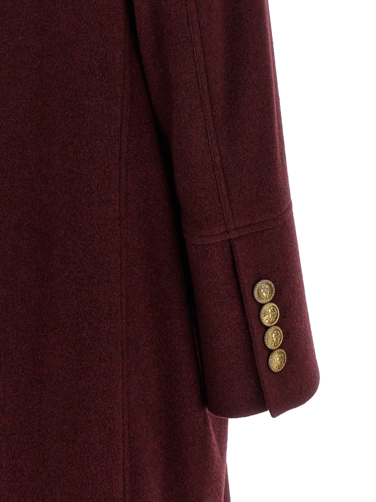 Brunello Cucinelli Bordeaux Cashmere Men's Coat