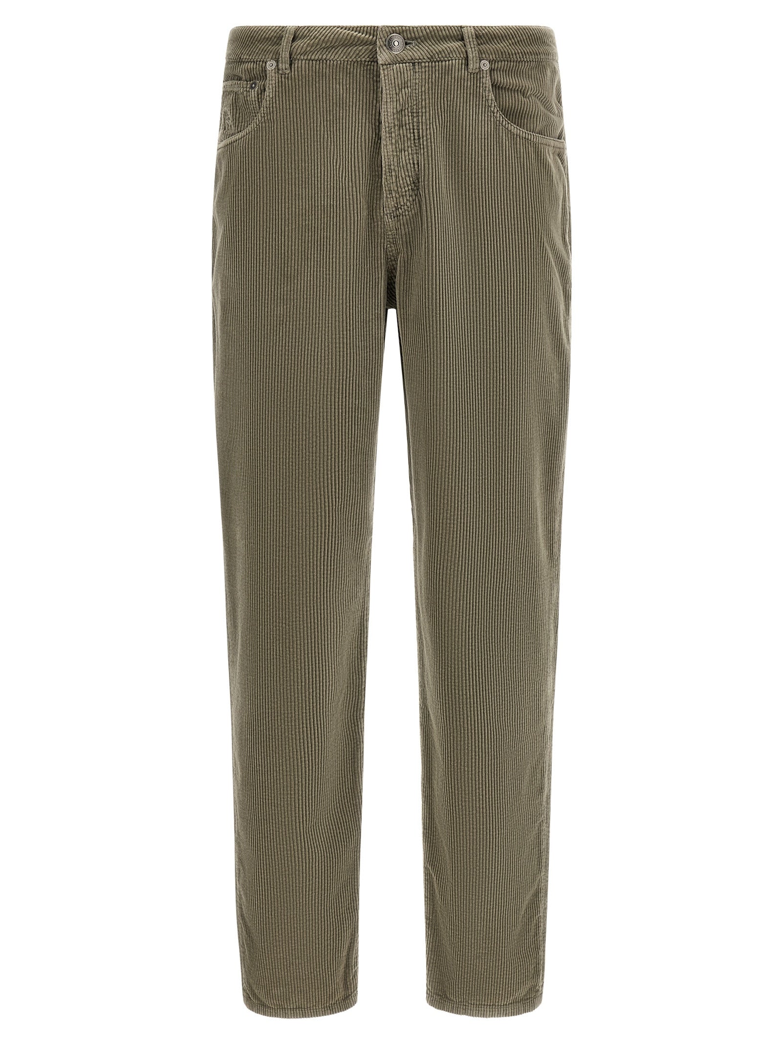 Brunello Cucinelli Bicolor Cotton Casual Men's Pants