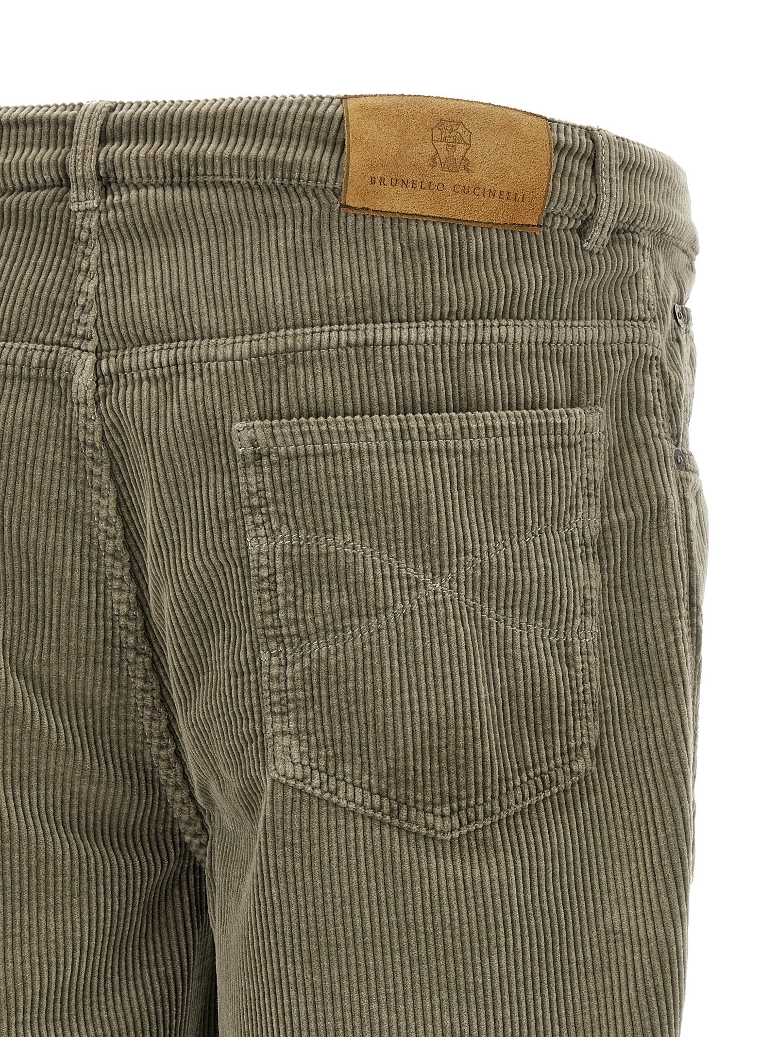 Brunello Cucinelli Bicolor Cotton Casual Men's Pants
