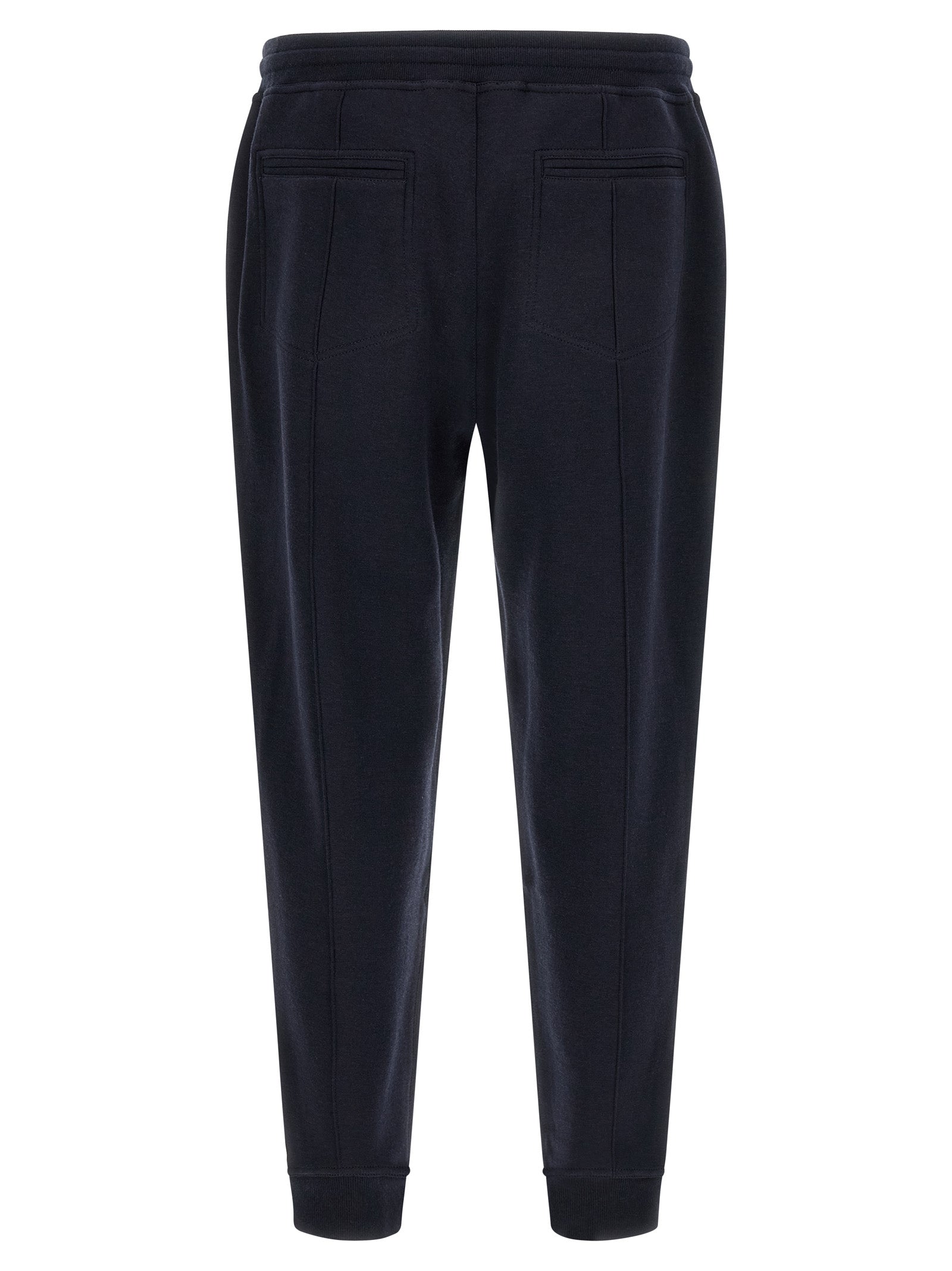 Brunello Cucinelli Blue Cotton Joggers (Workout Men's Pants)