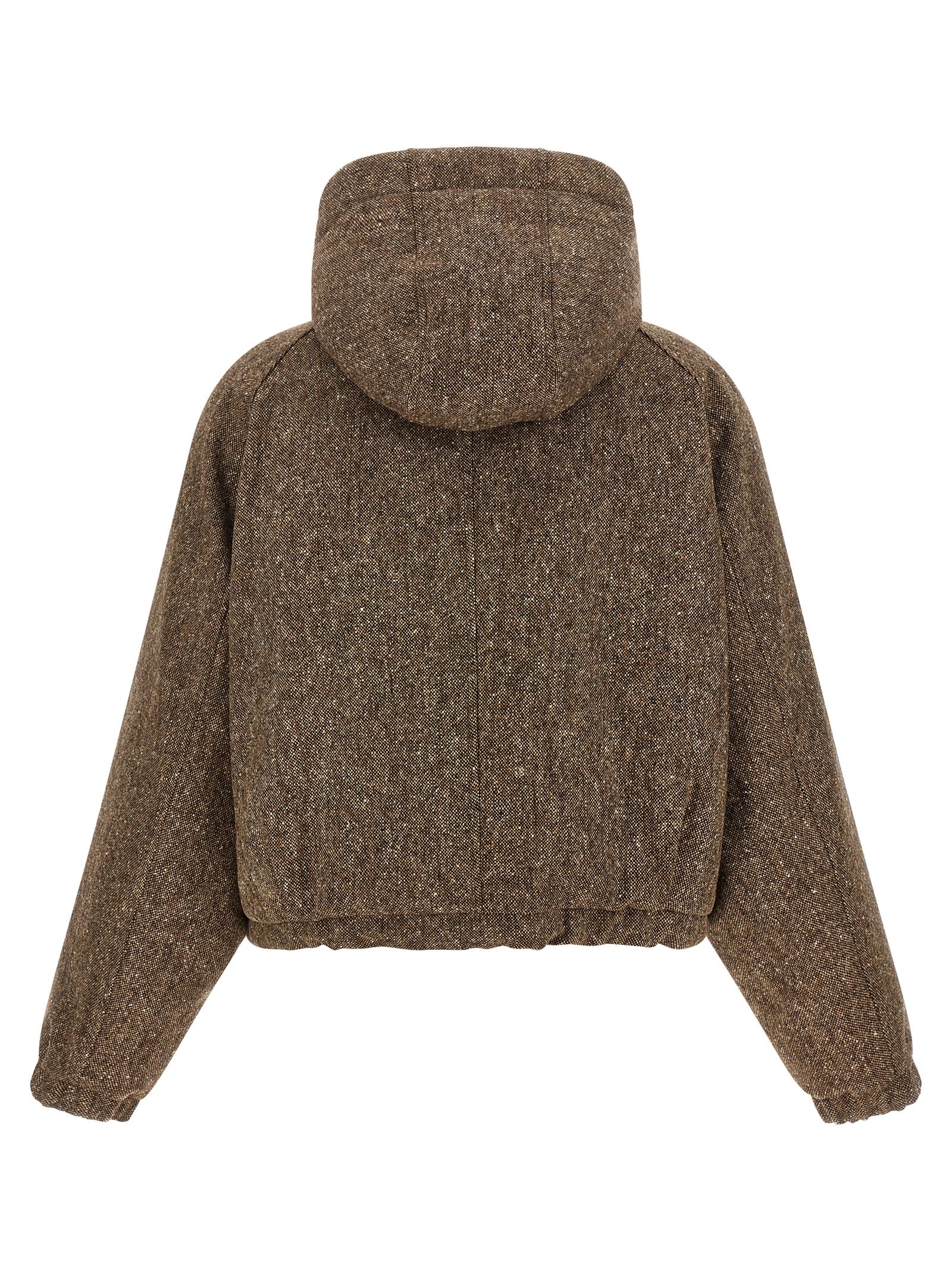 Brunello Cucinelli Brown Virgin Wool Full-Length Women's Jacket