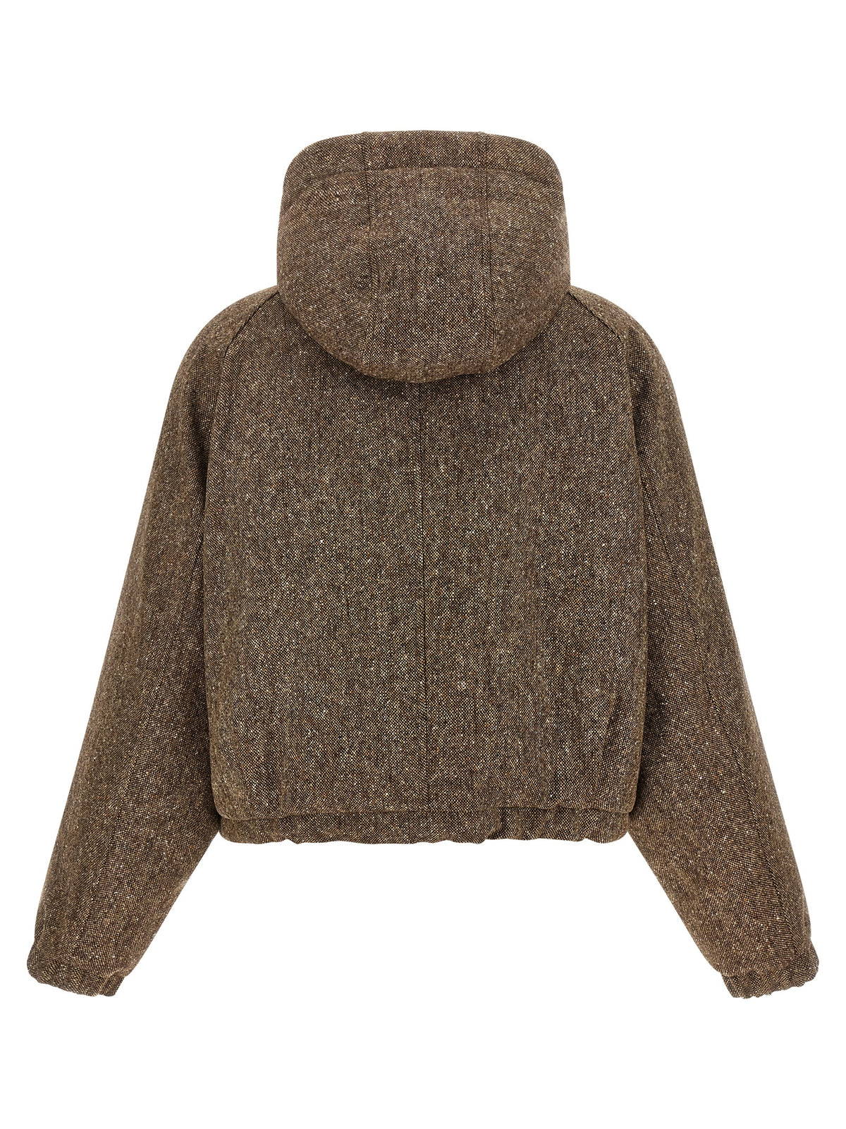 Brunello Cucinelli Brown Virgin Wool Full-Length Women's Jacket