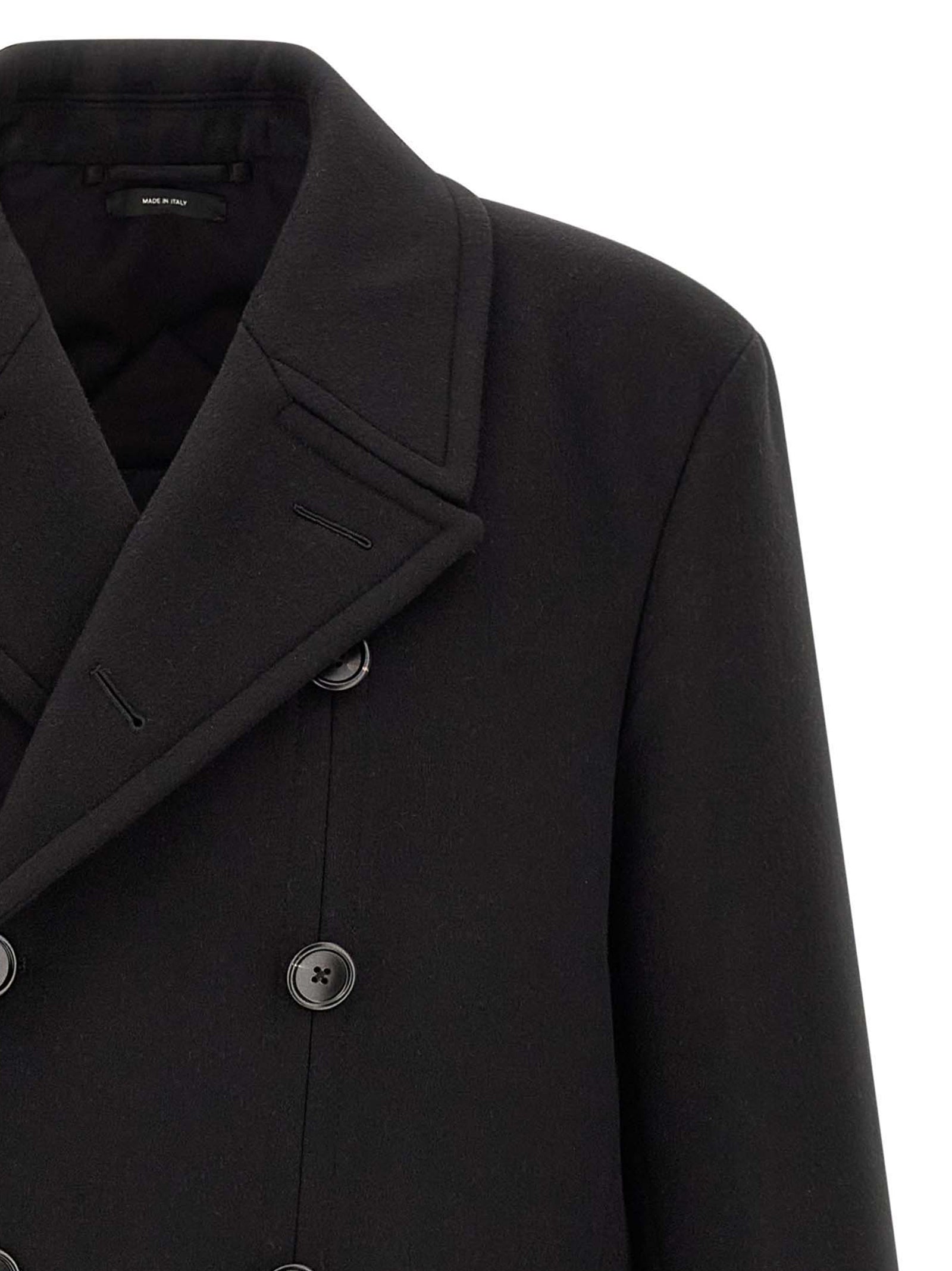 Tom Ford Black Virgin Wool Men's Coat