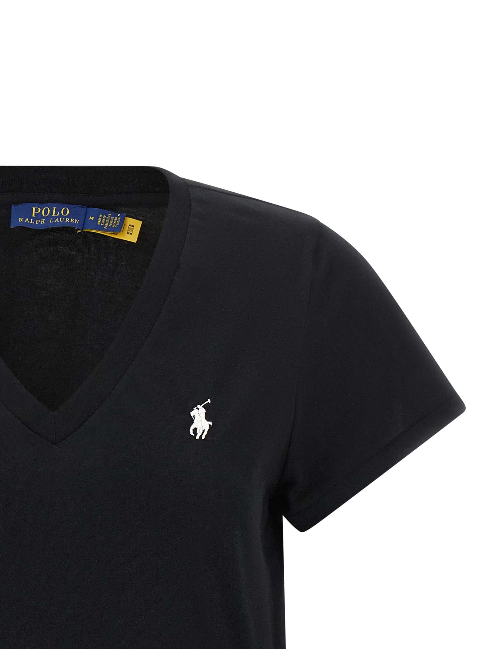 Polo Ralph Lauren Black Cotton Women's T-Shirt