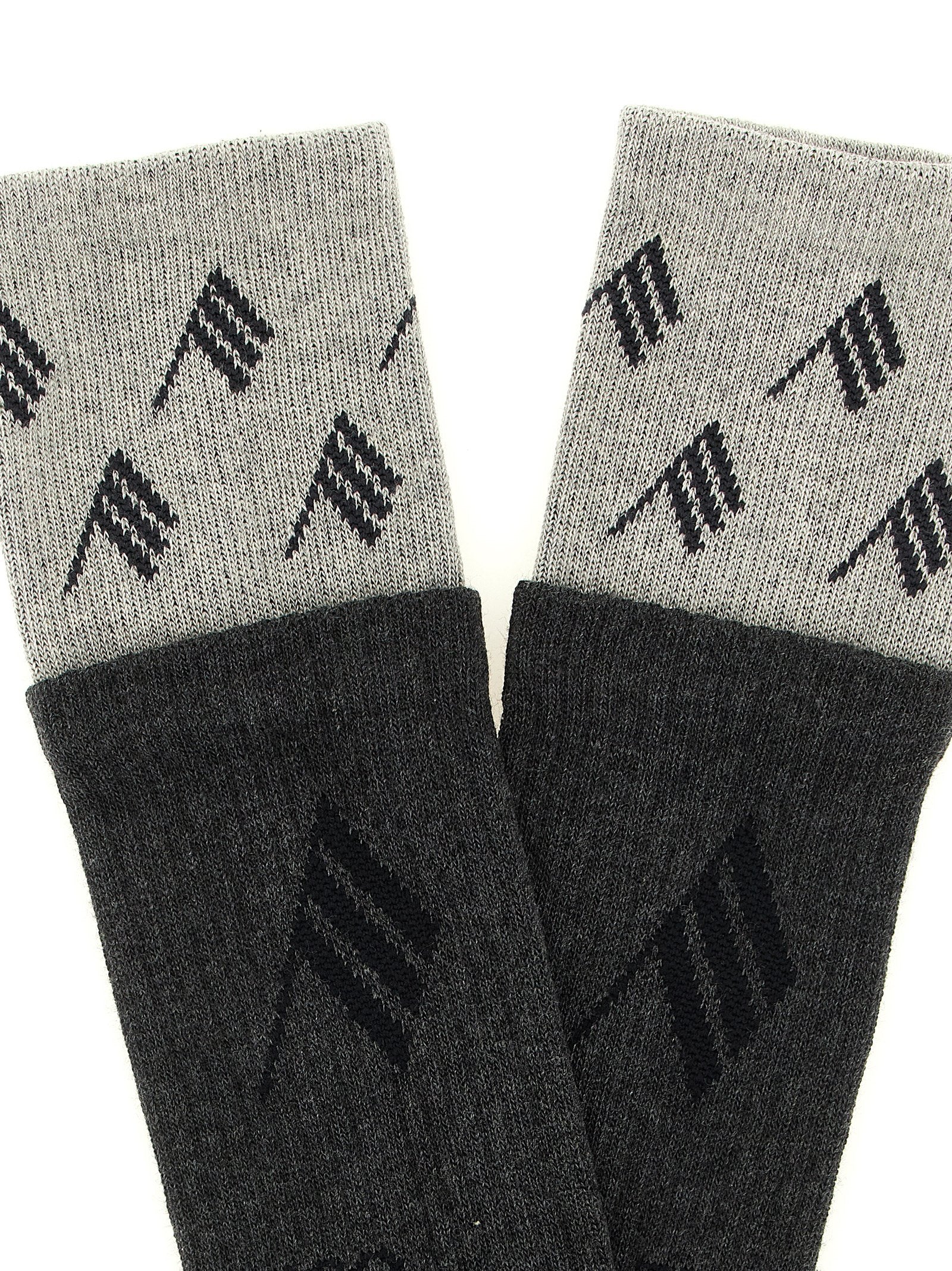 The Attico Gray Cotton Women's Socks