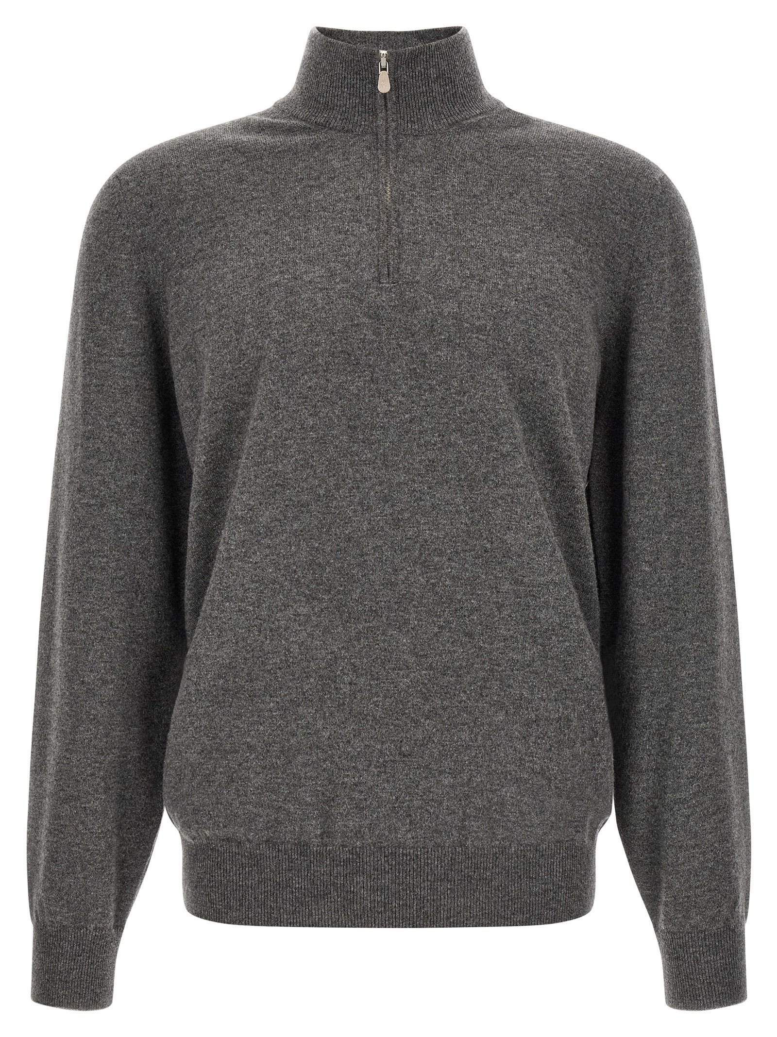 Brunello Cucinelli Gray Cashmere Men's Cardigan