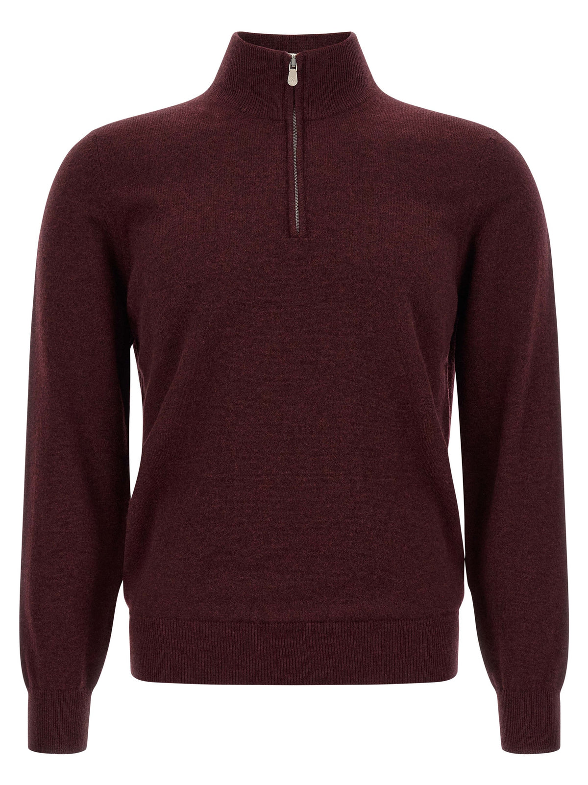 Brunello Cucinelli Bordeaux Cashmere Men's Cardigan