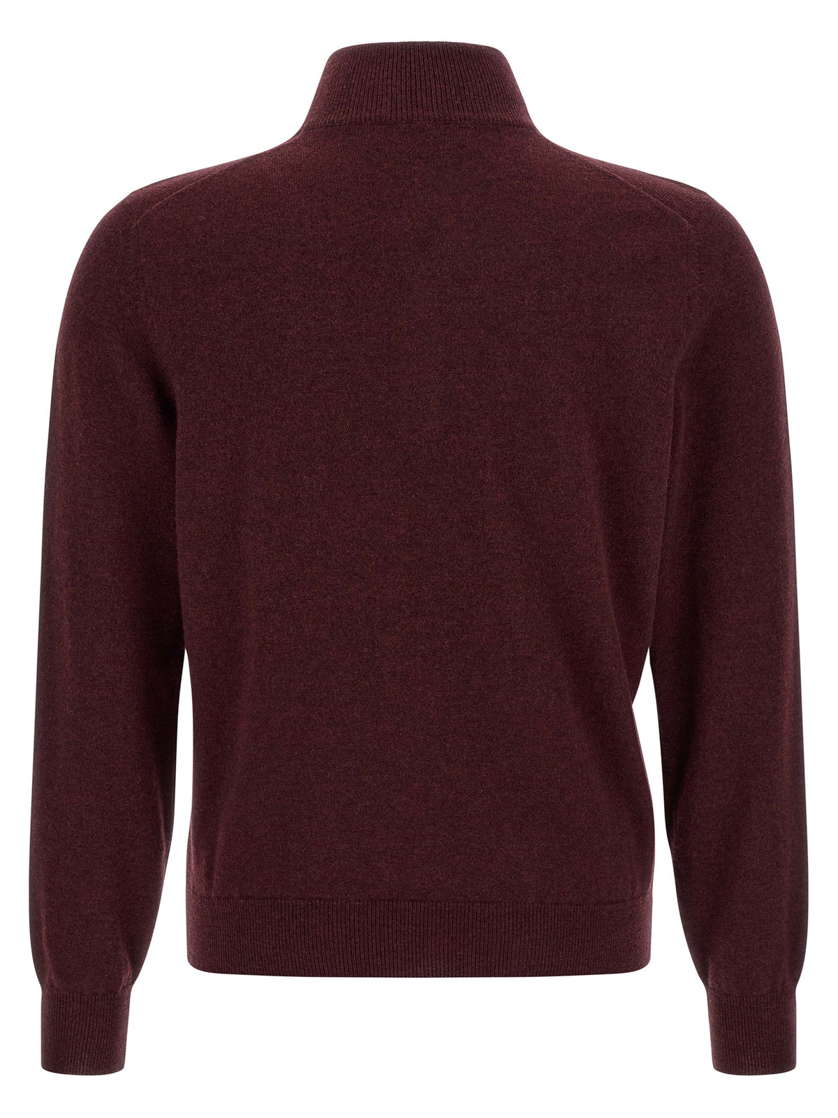 Brunello Cucinelli Bordeaux Cashmere Men's Cardigan