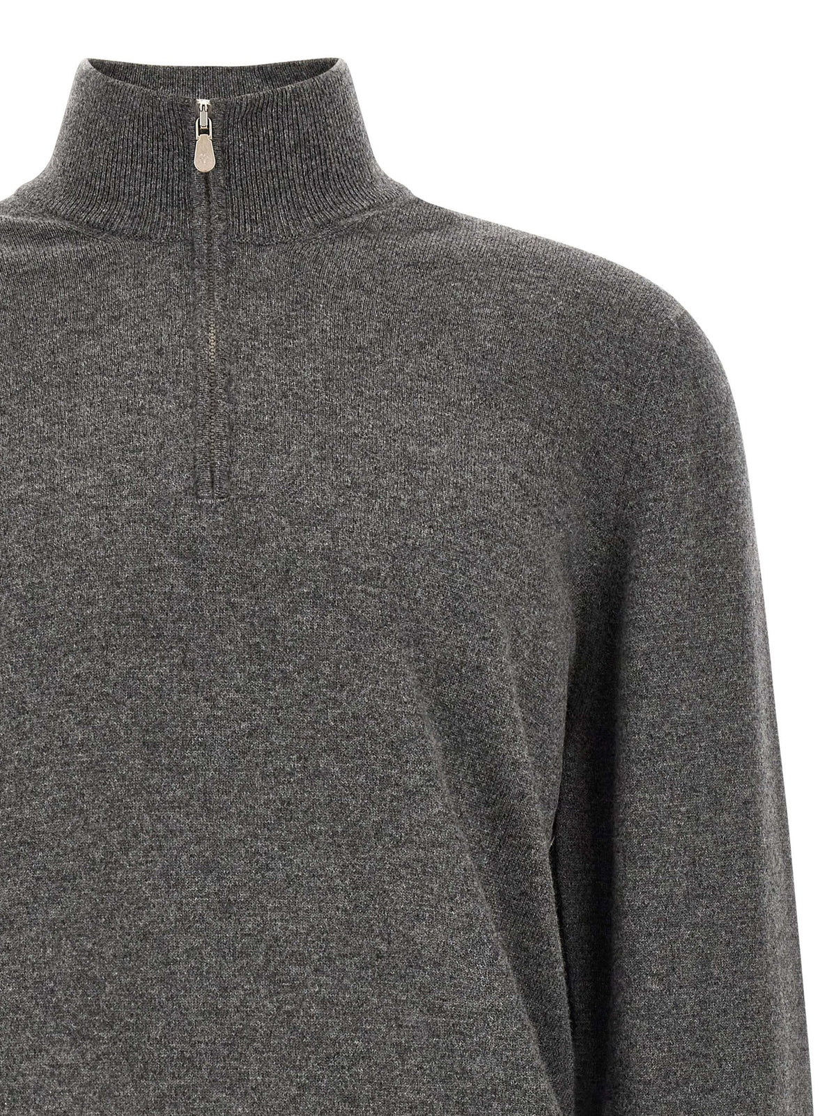 Brunello Cucinelli Gray Cashmere Men's Cardigan