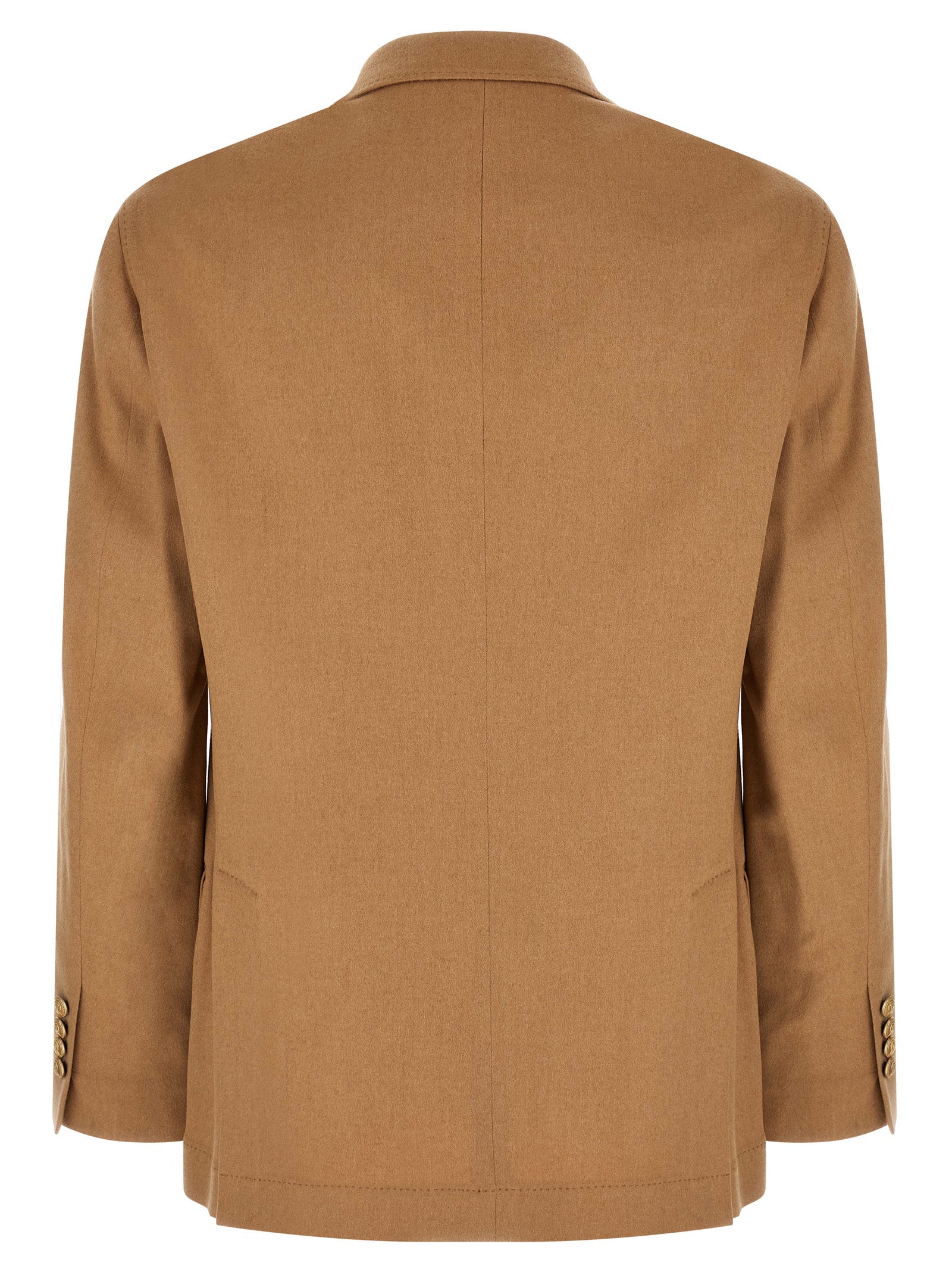 Brunello Cucinelli Beige Camel Hair Men's Blazer