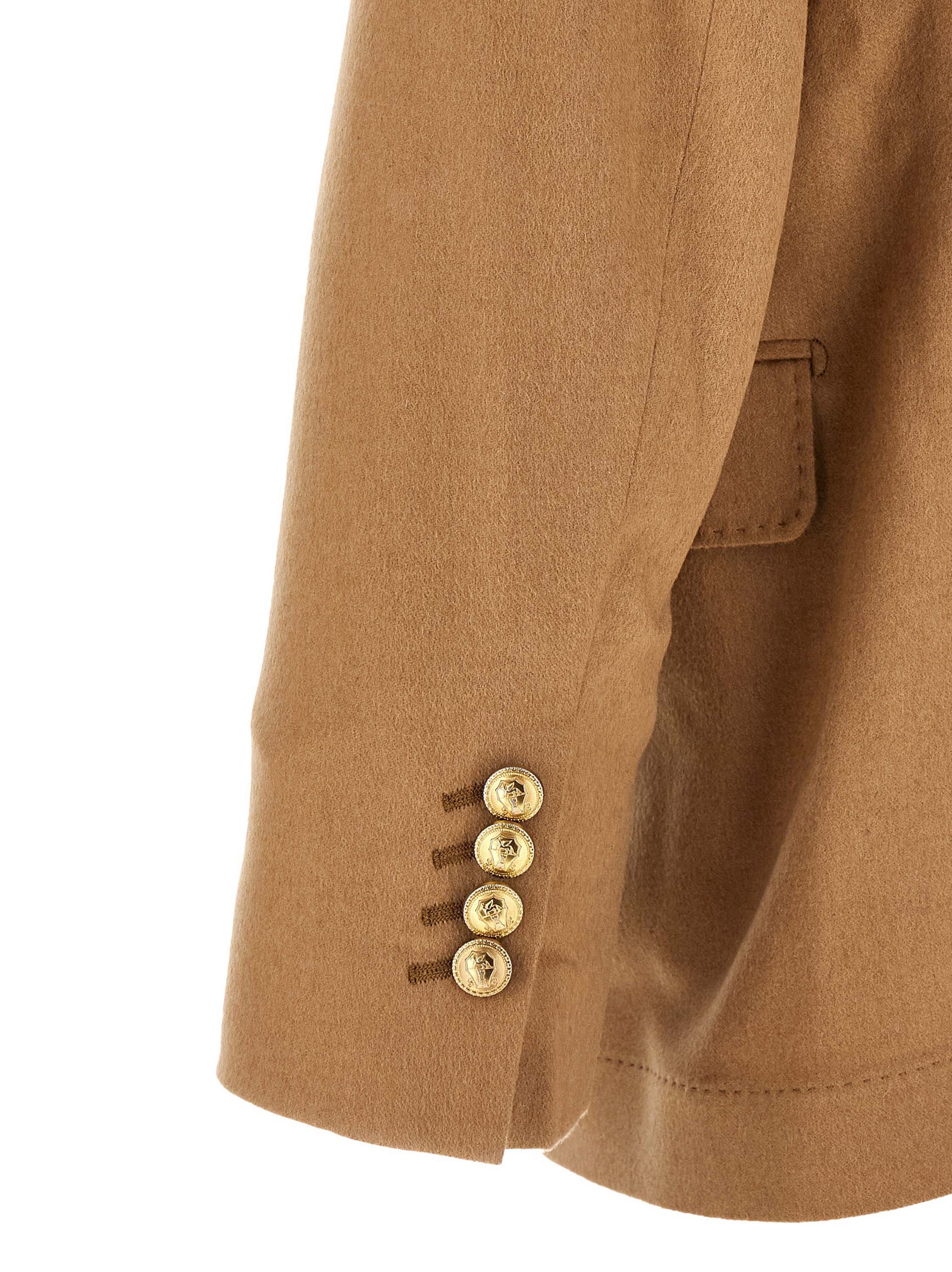 Brunello Cucinelli Beige Camel Hair Men's Blazer