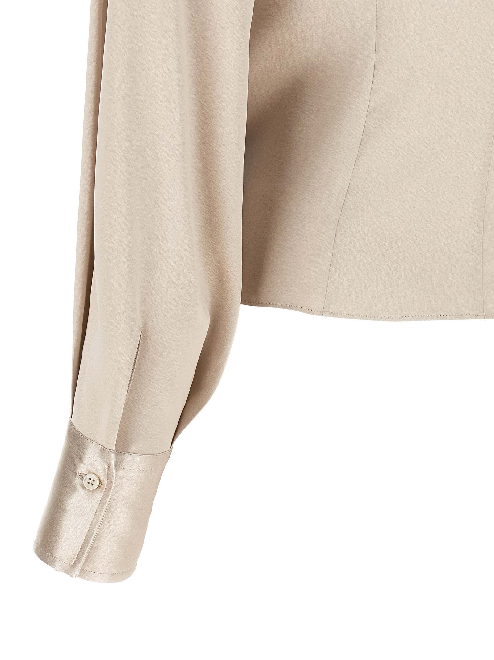 Brunello Cucinelli Beige Silk Women's Blouse