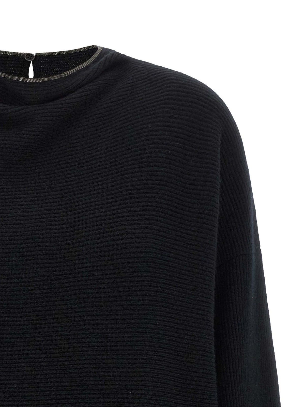 Brunello Cucinelli Black Virgin Wool Short Women's Dress