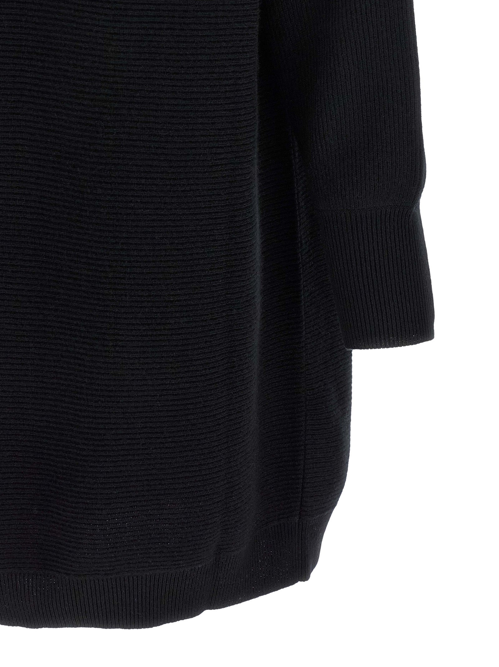 Brunello Cucinelli Black Virgin Wool Short Women's Dress