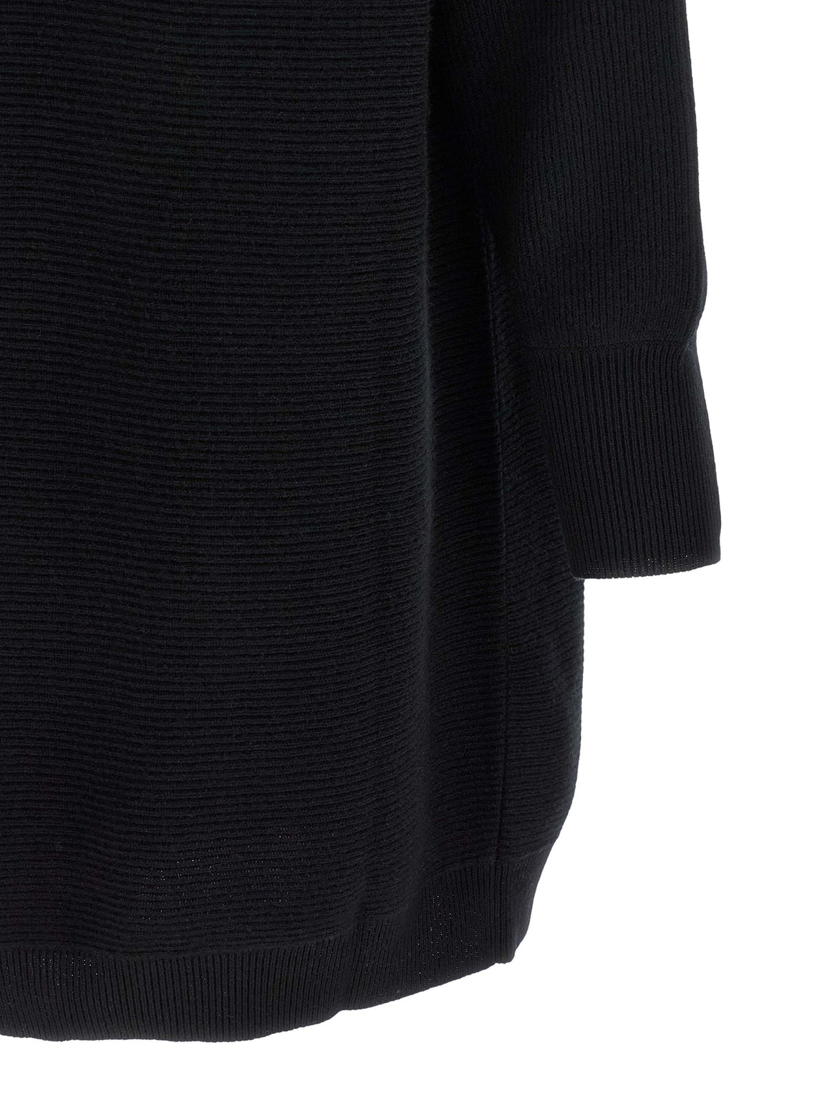 Brunello Cucinelli Black Virgin Wool Short Women's Dress