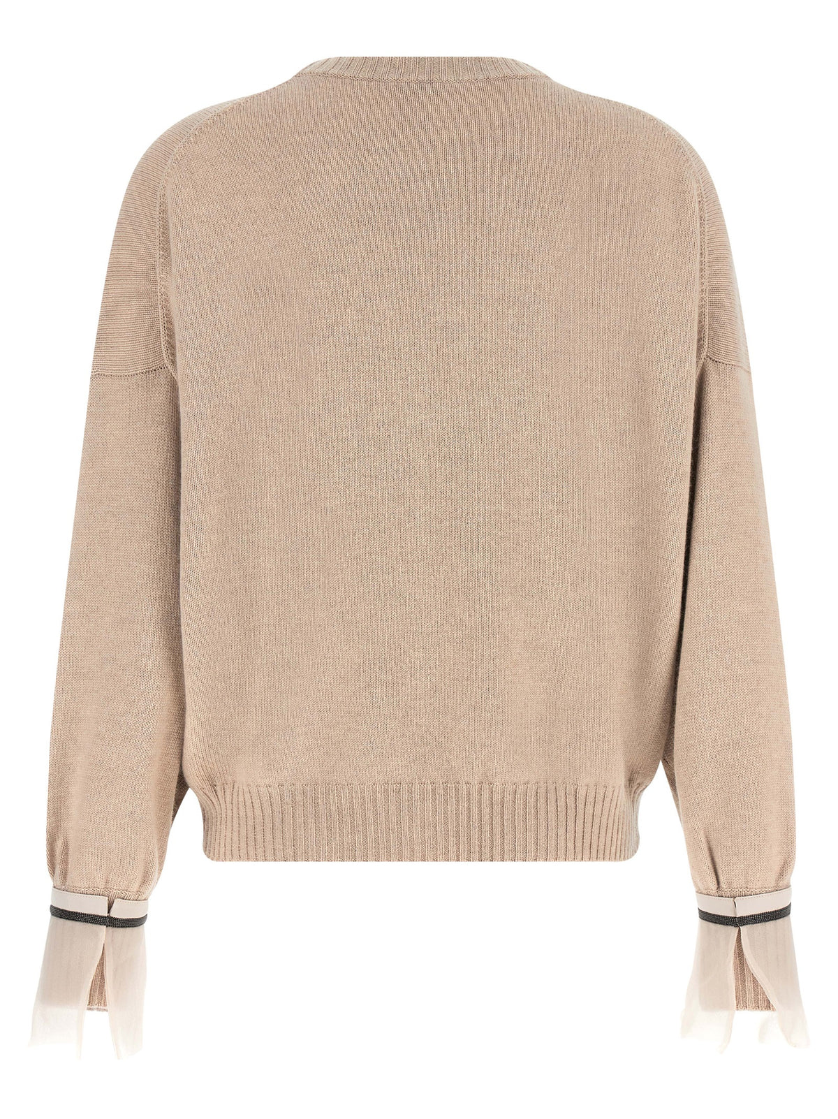 Brunello Cucinelli Beige Cashmere Women's Cardigan