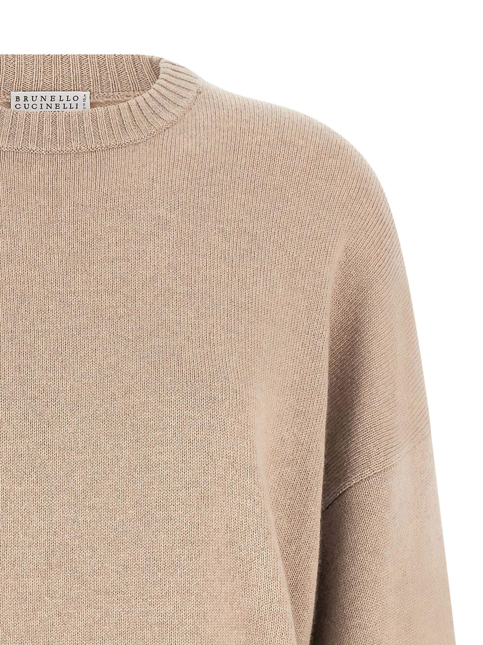 Brunello Cucinelli Beige Cashmere Women's Cardigan