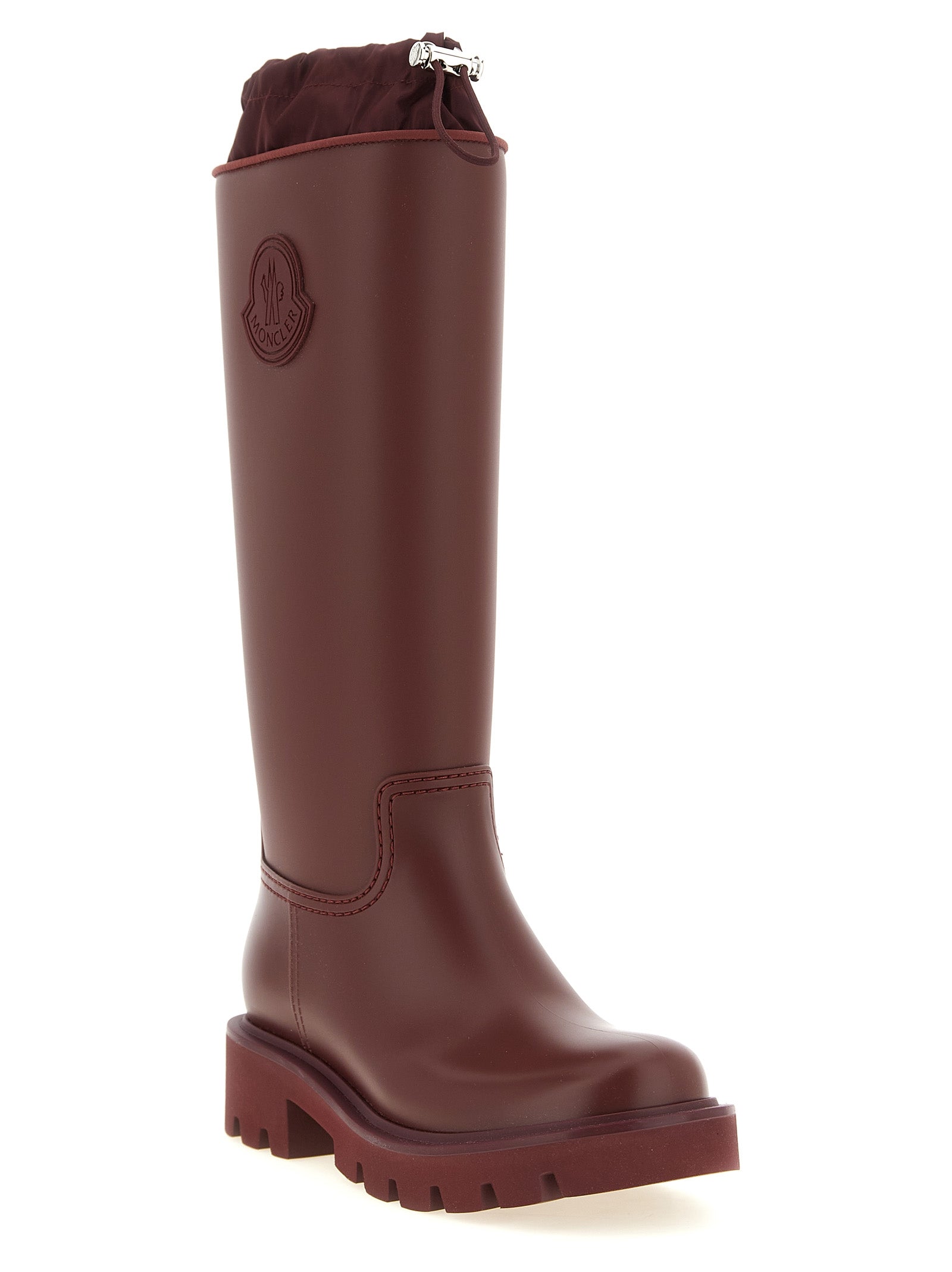 Moncler Bordeaux Pvc Over The Women's Knee