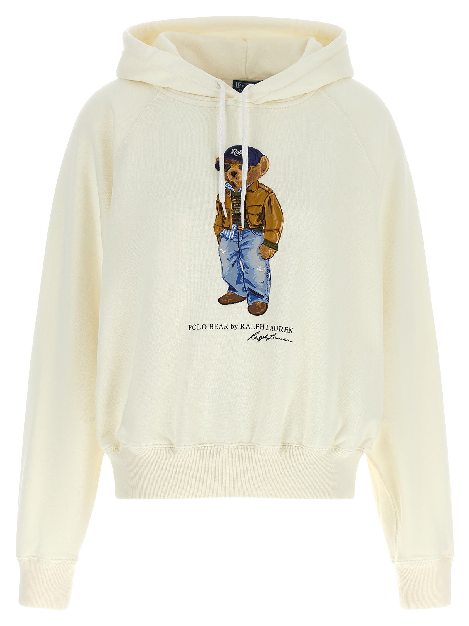 Polo Ralph Lauren White Cotton Women's Sweatshirt