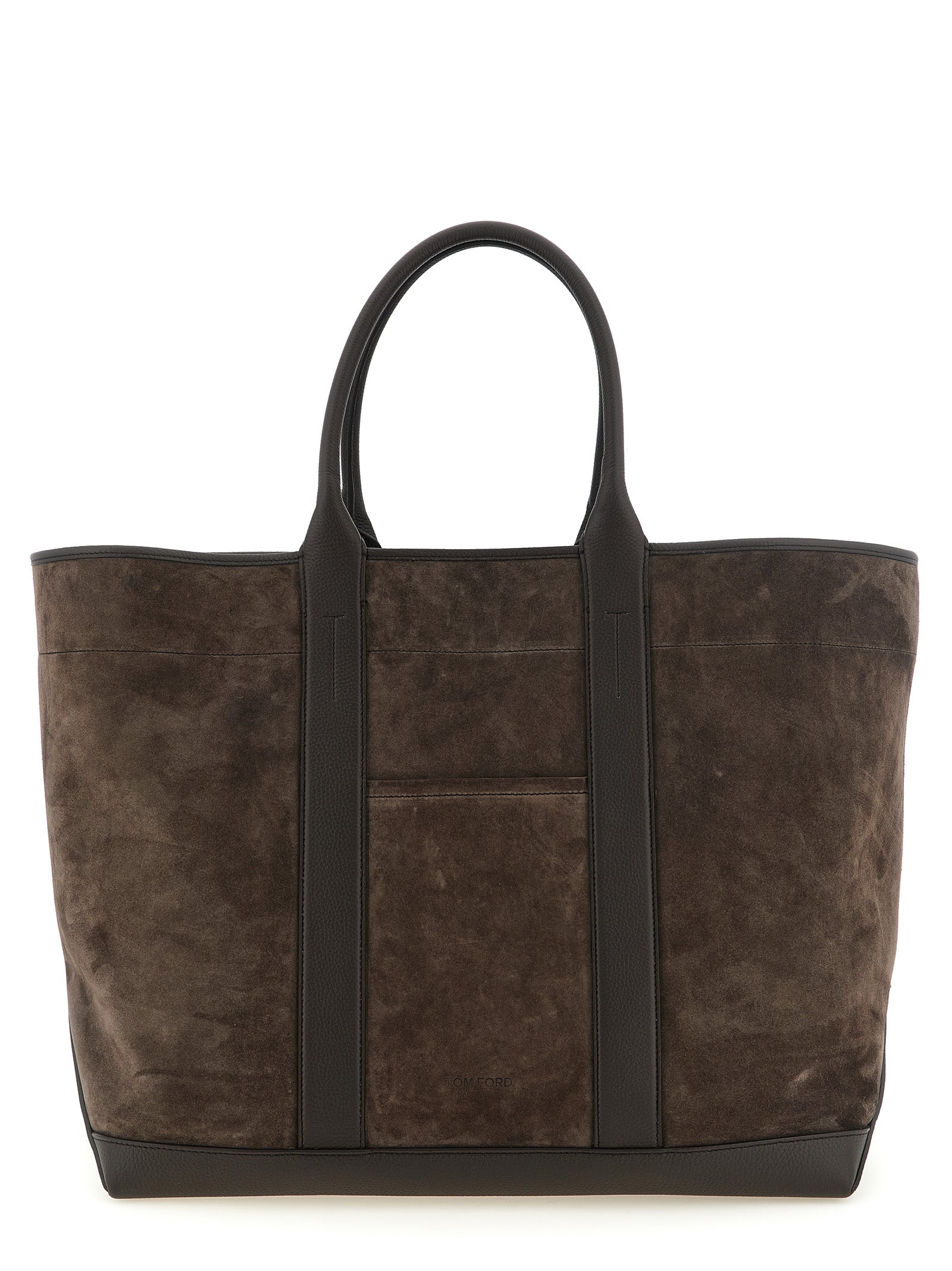 Tom Ford Brown Calfskin Tote Men's Bag