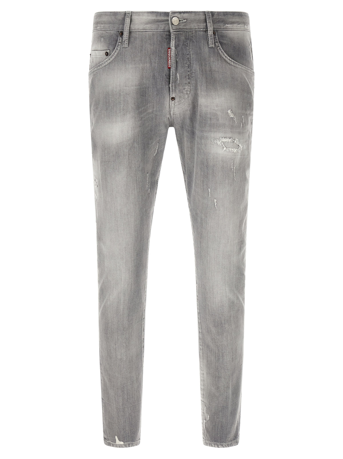 Dsquared² Gray Cotton Tapered Men's Jeans