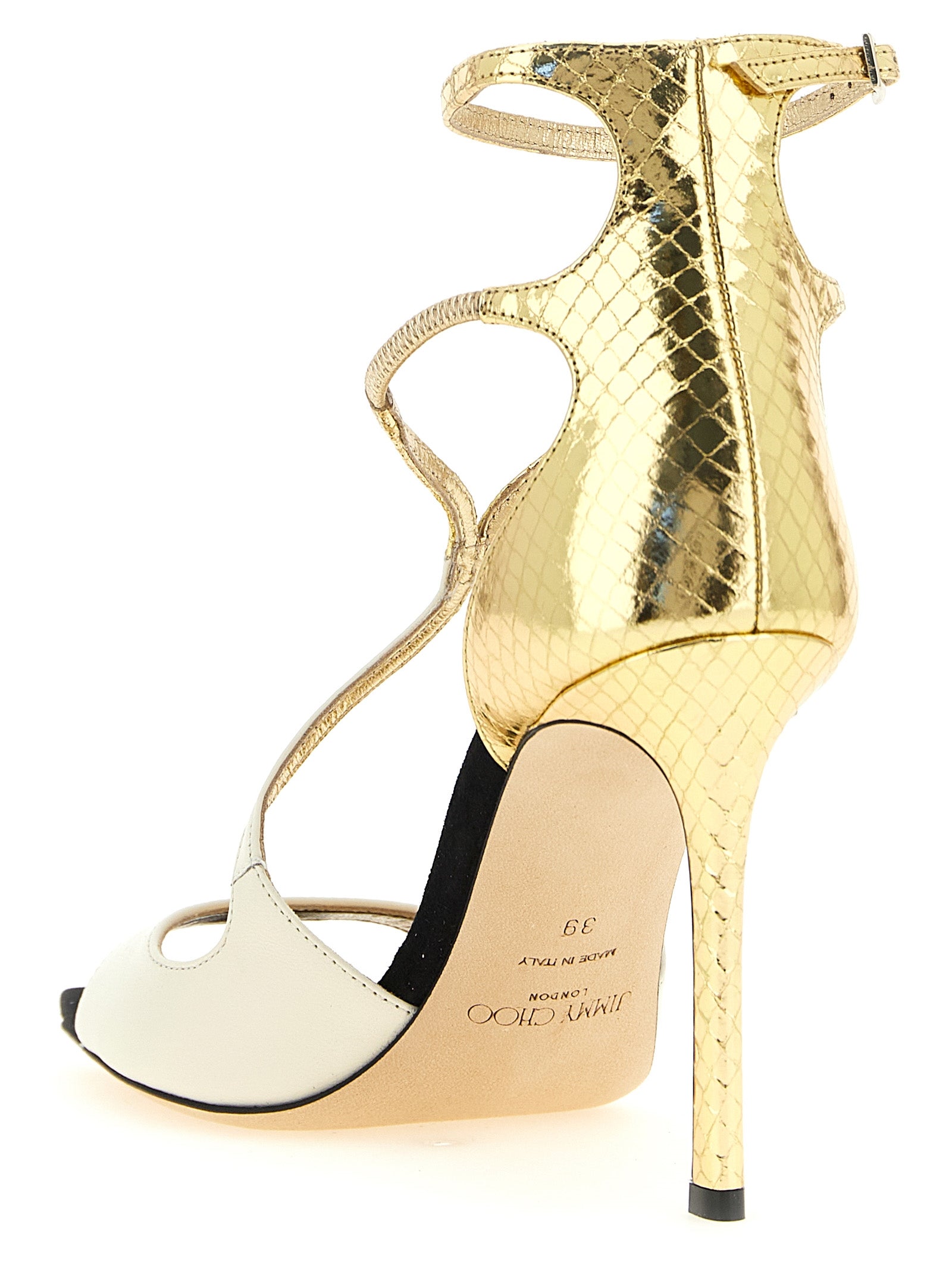Jimmy Choo Multicolor Leather Stiletto Heel Women's Sandals
