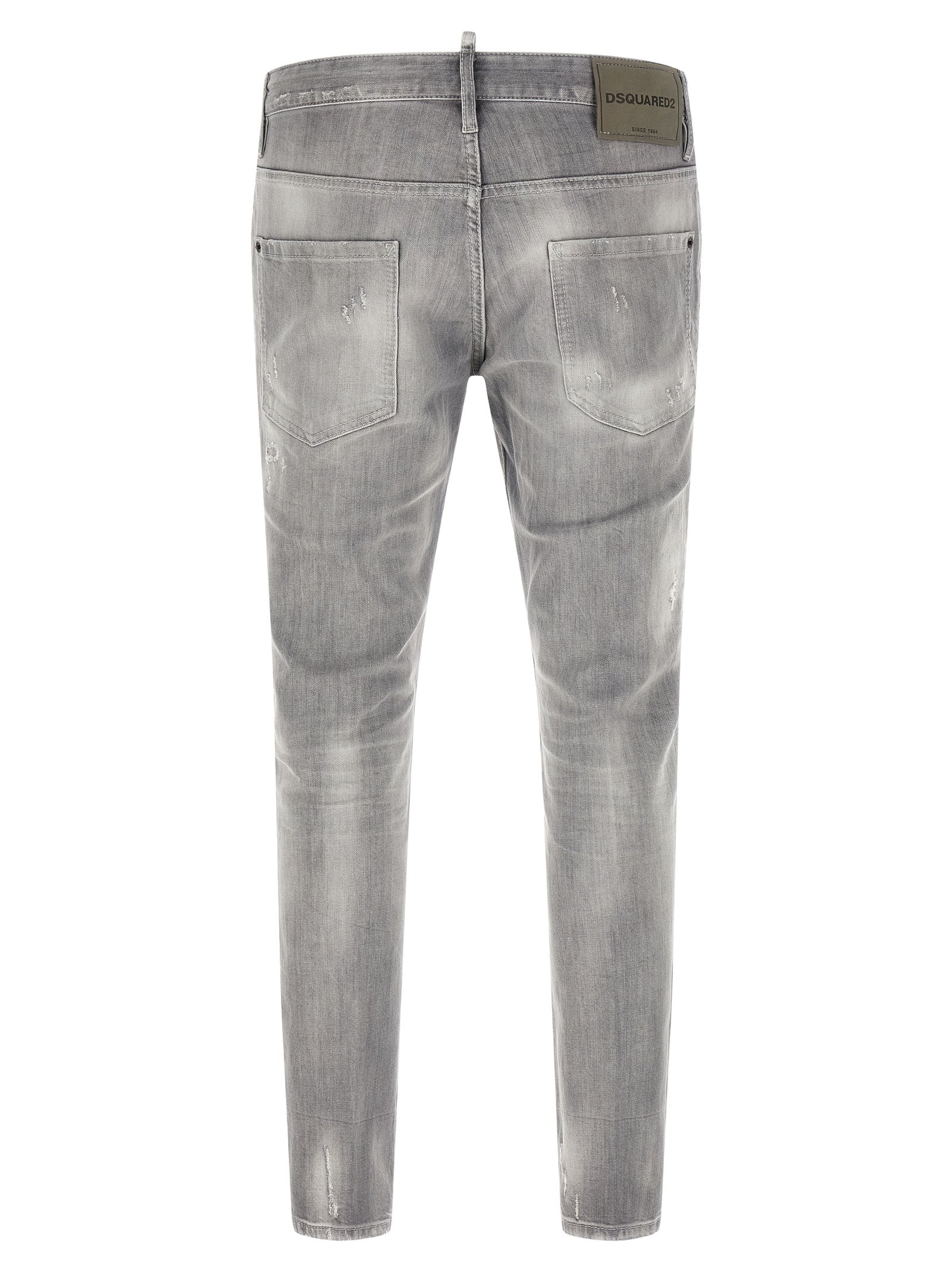 Dsquared² Gray Cotton Tapered Men's Jeans