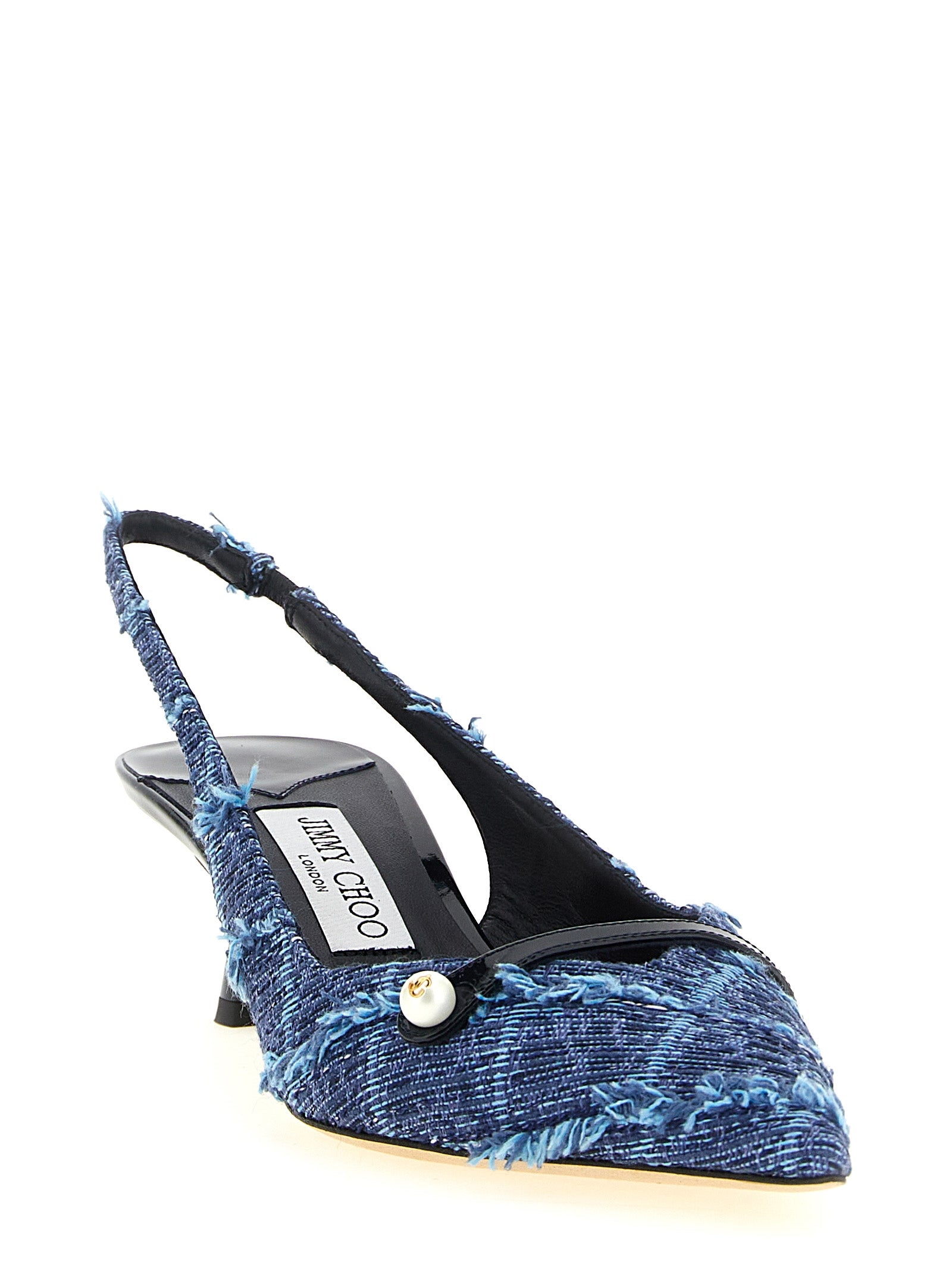 Jimmy Choo Multicolor Tencel Mid Heel Women's Pumps