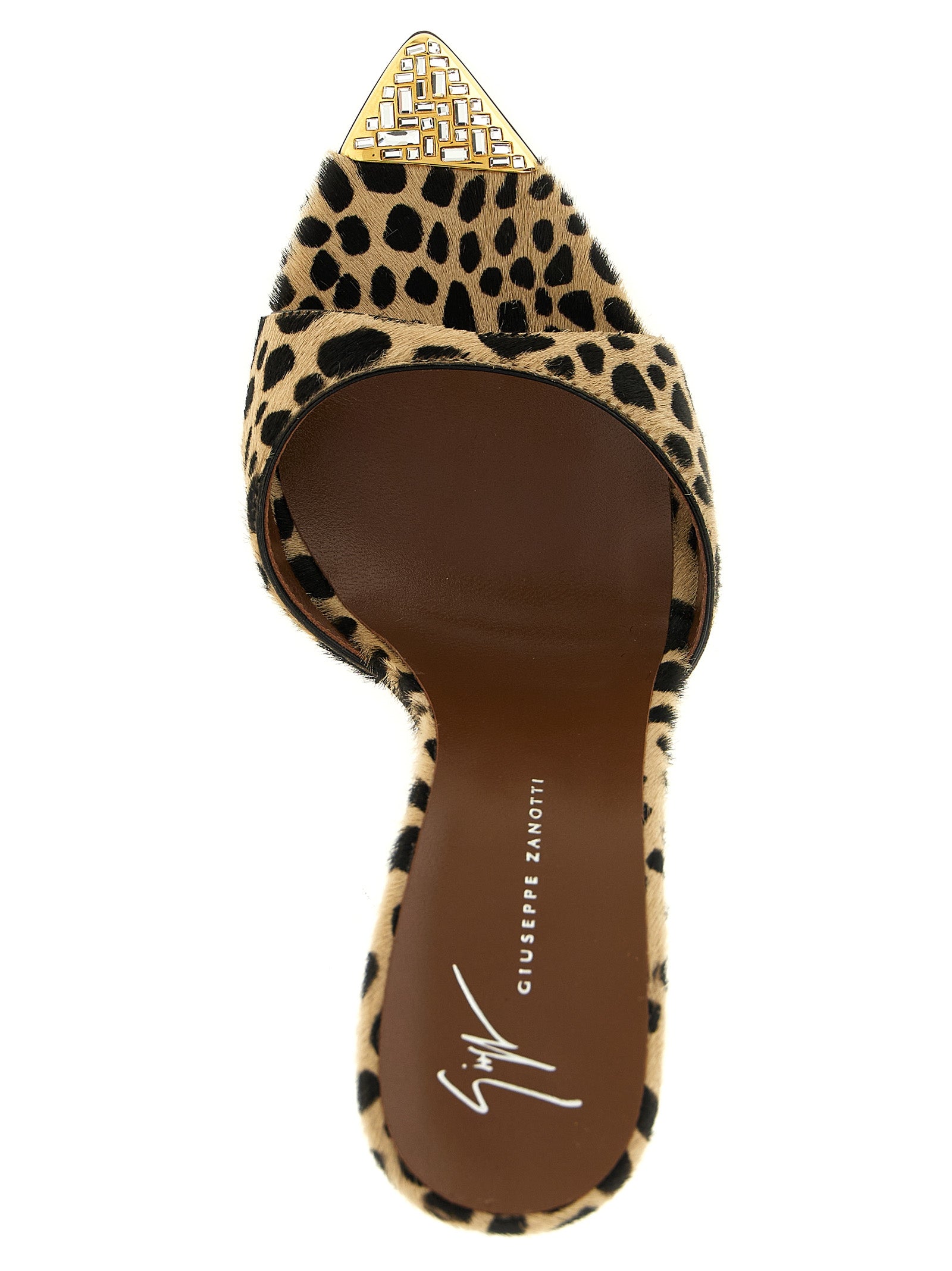 Giuseppe Zanotti Multicolor Calfskin Stiletto Heel Women's Sandals