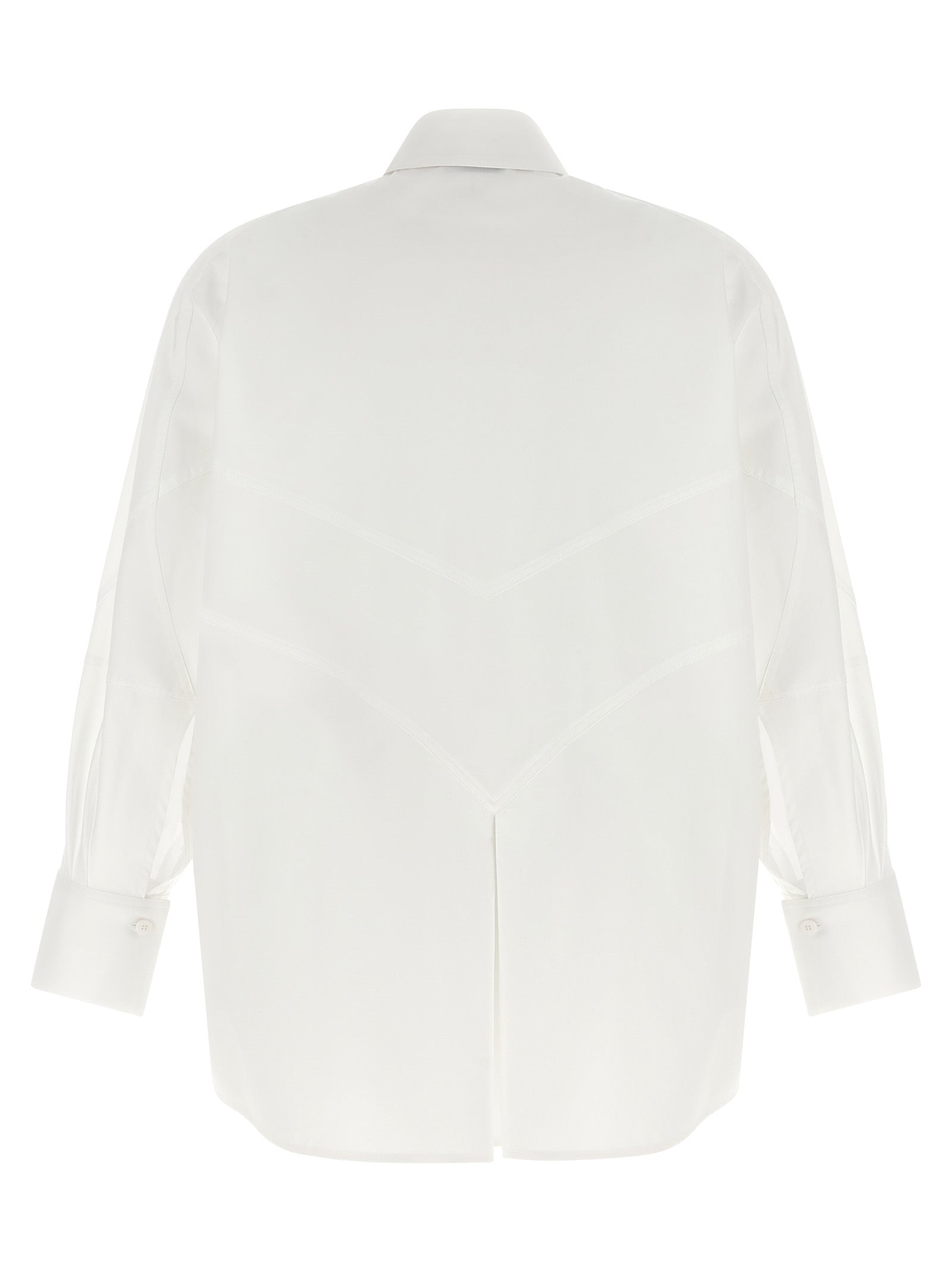The Attico White Cotton Women's Blouse