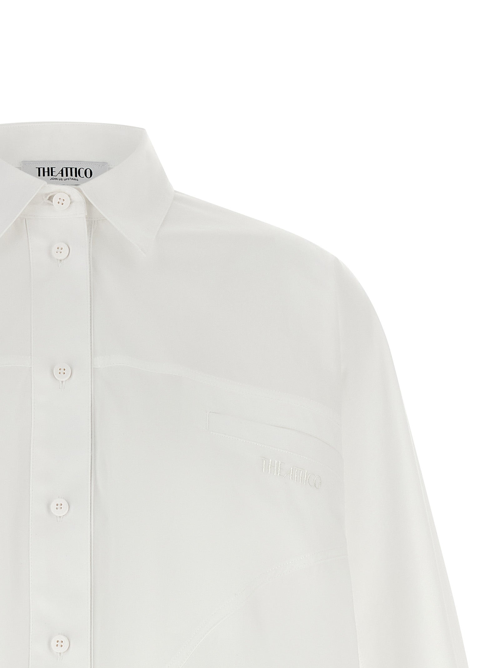 The Attico White Cotton Women's Blouse