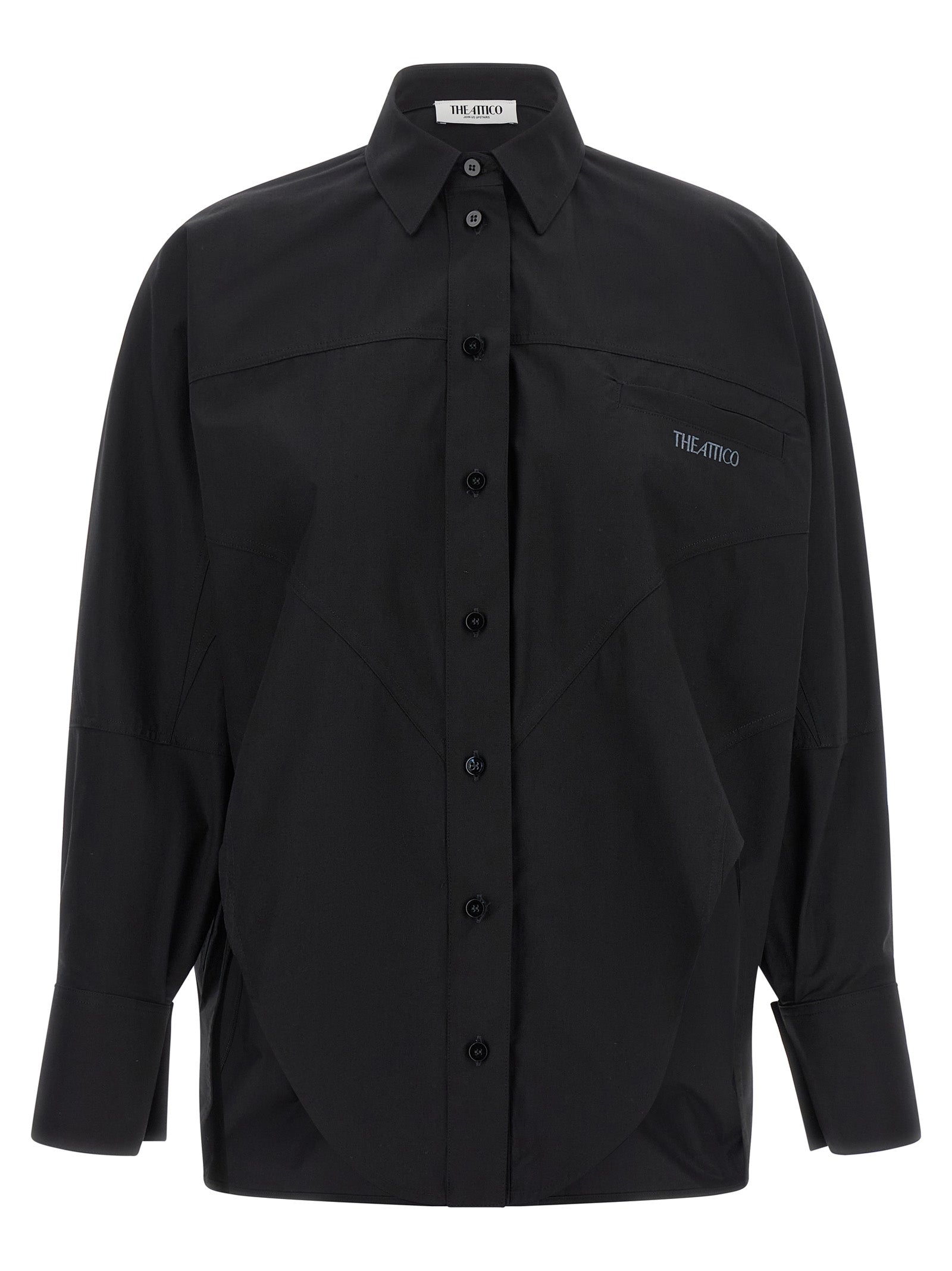 The Attico Black Cotton Women's Blouse