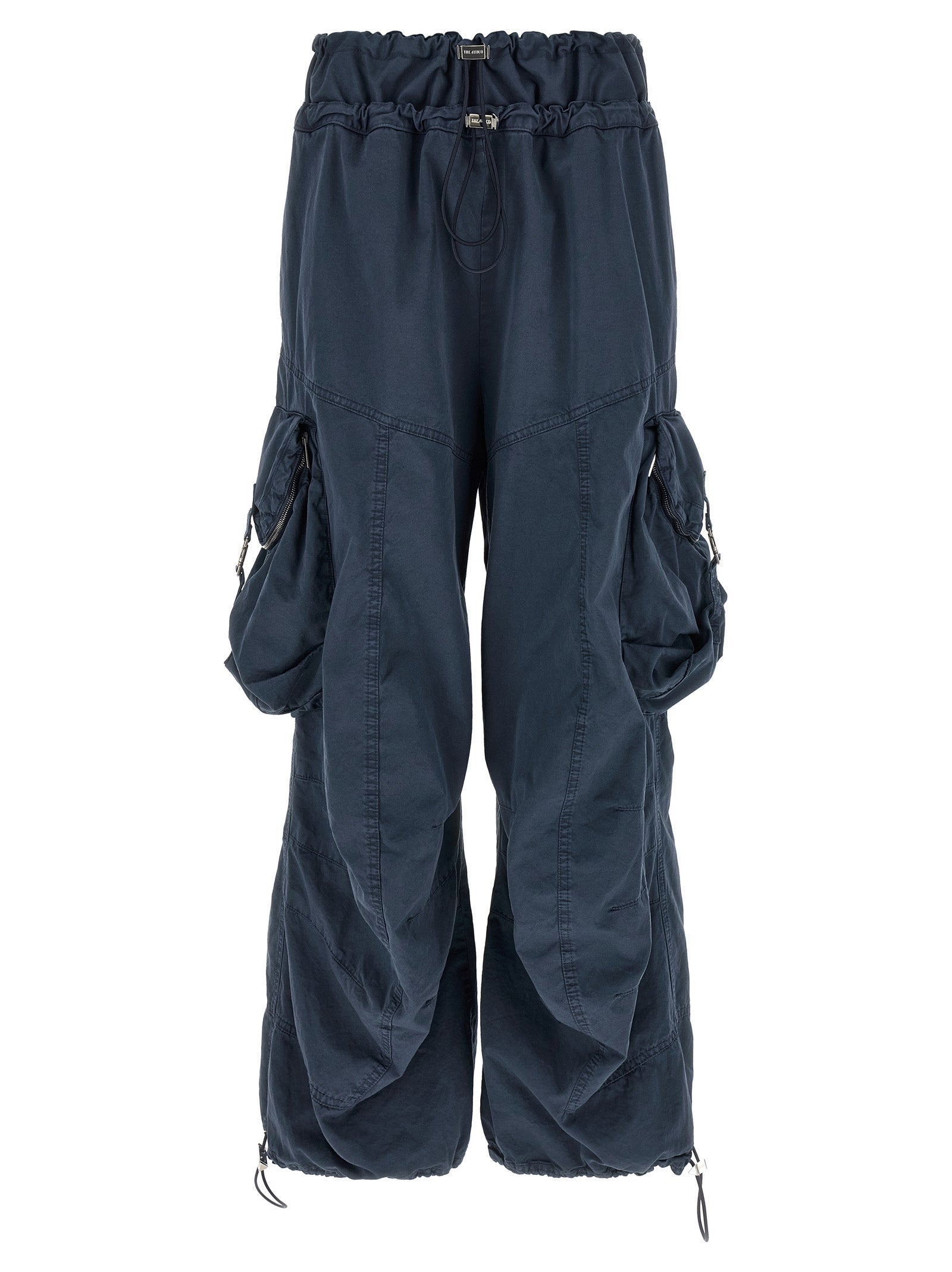 The Attico Blue Cotton Cargo Women's Pants