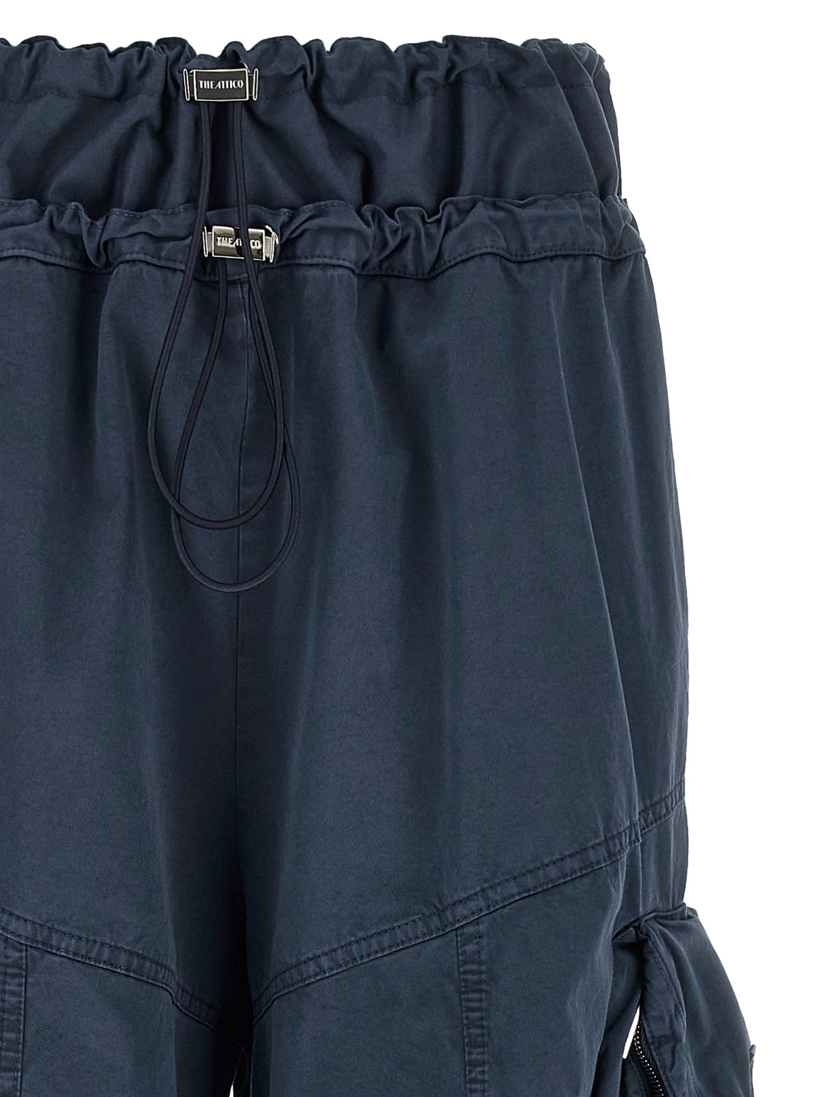 The Attico Blue Cotton Cargo Women's Pants
