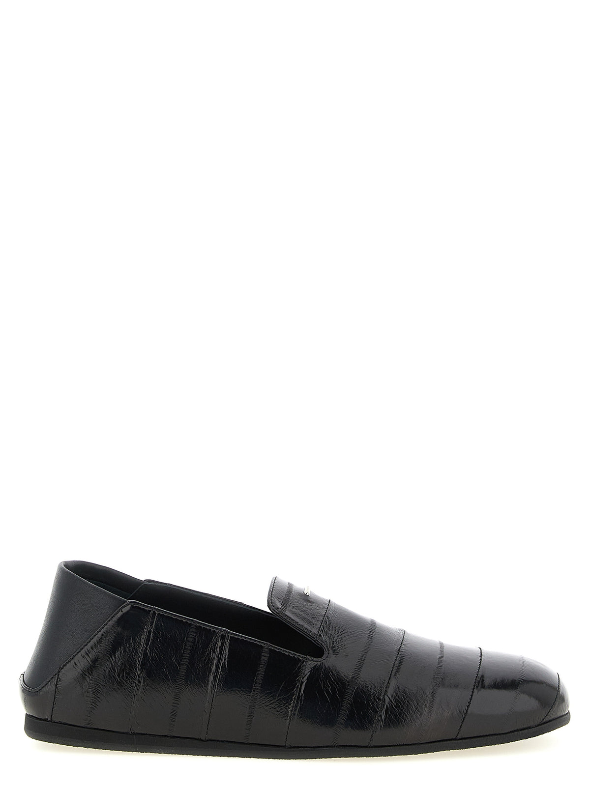 Giuseppe Zanotti Black Leather Slip-On Men's Loafers