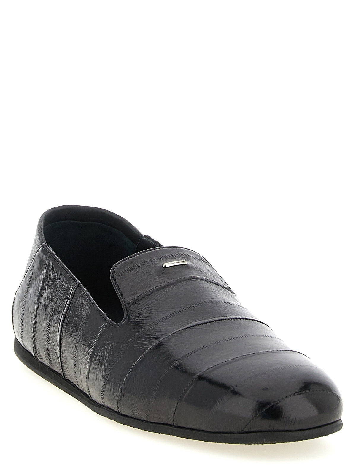 Giuseppe Zanotti Black Leather Slip-On Men's Loafers