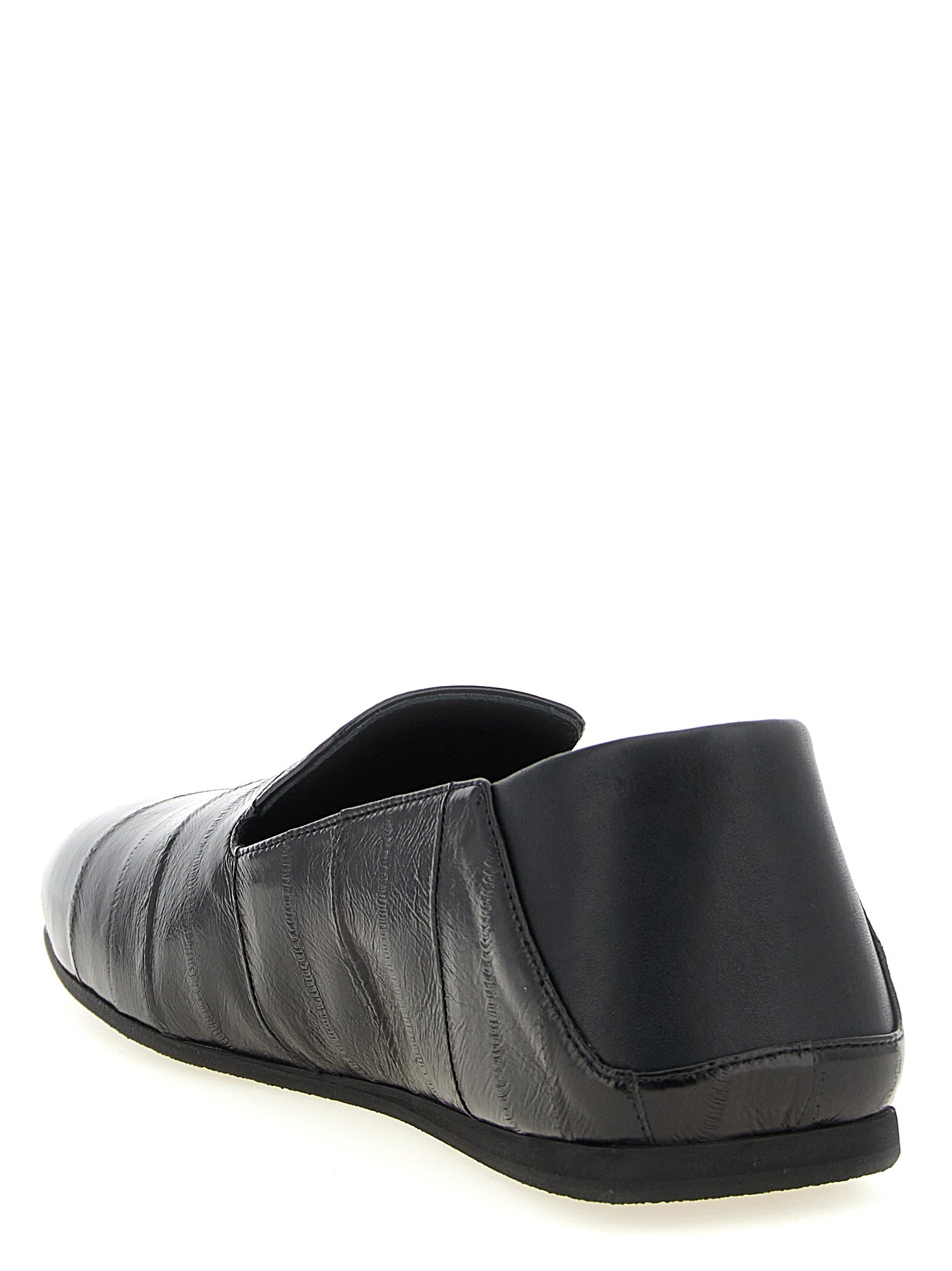 Giuseppe Zanotti Black Leather Slip-On Men's Loafers