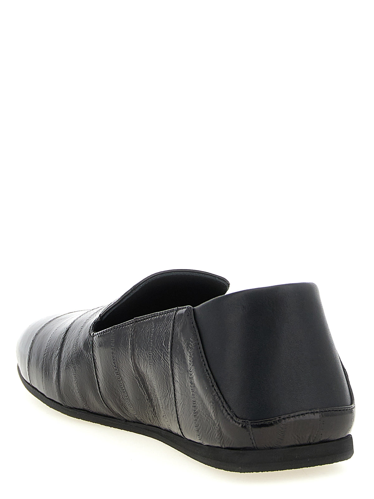 Giuseppe Zanotti Black Leather Slip-On Men's Loafers