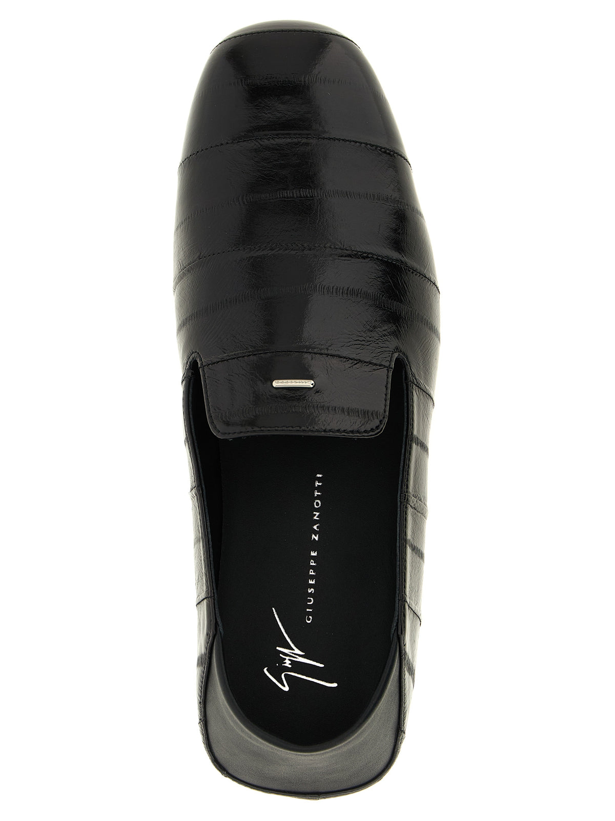 Giuseppe Zanotti Black Leather Slip-On Men's Loafers