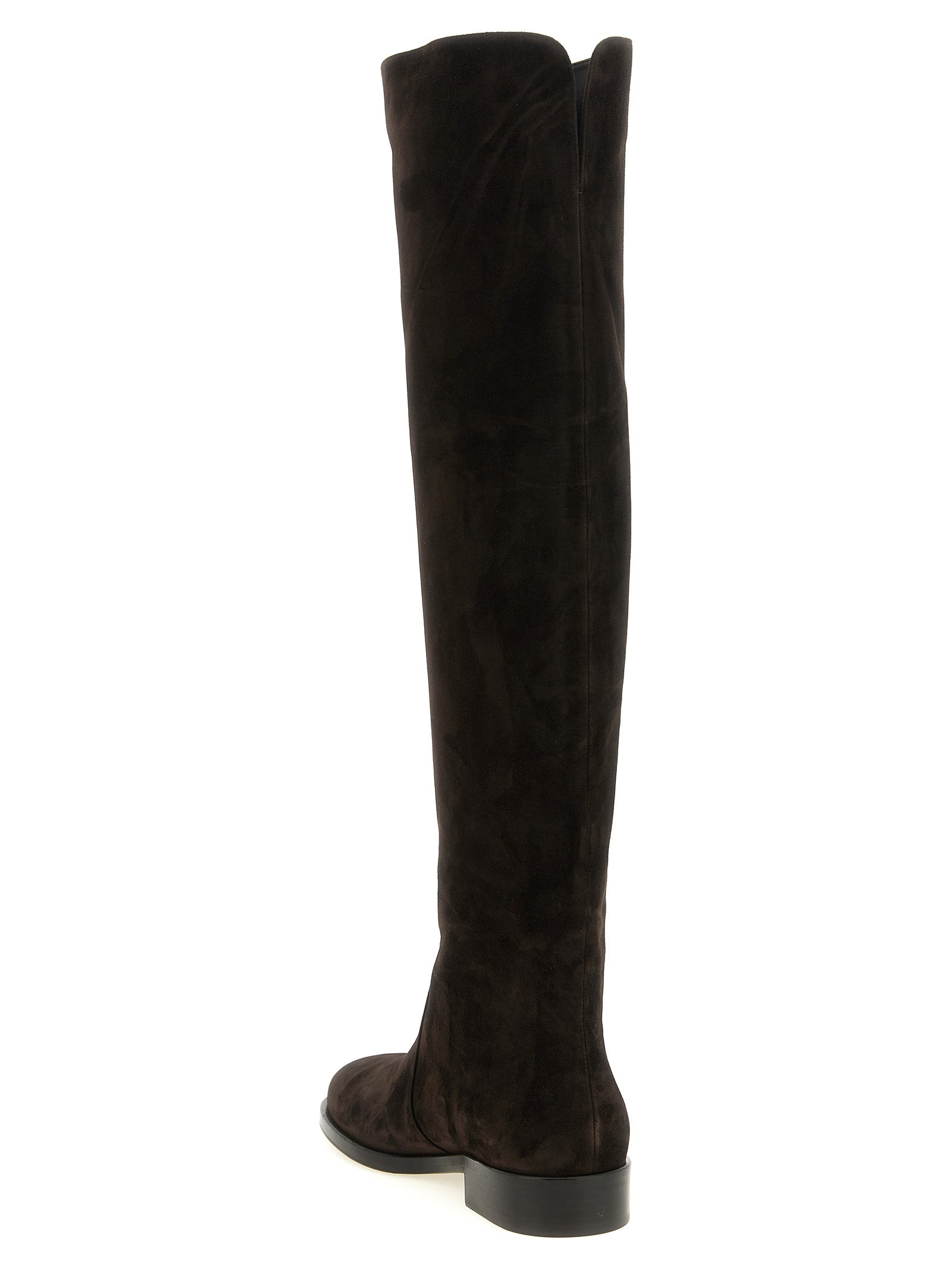 Gianvito Rossi Brown Suede Leather Over The Women's Knee