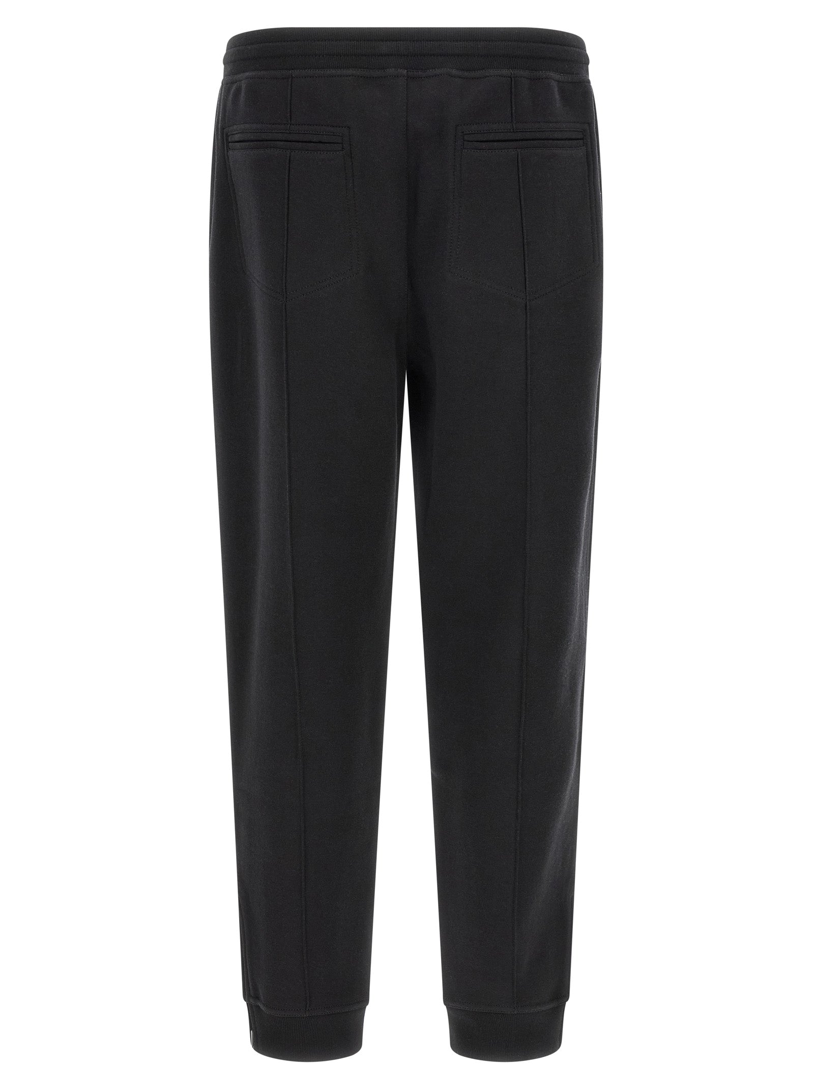 Brunello Cucinelli Black Cotton Joggers (Workout Men's Pants)